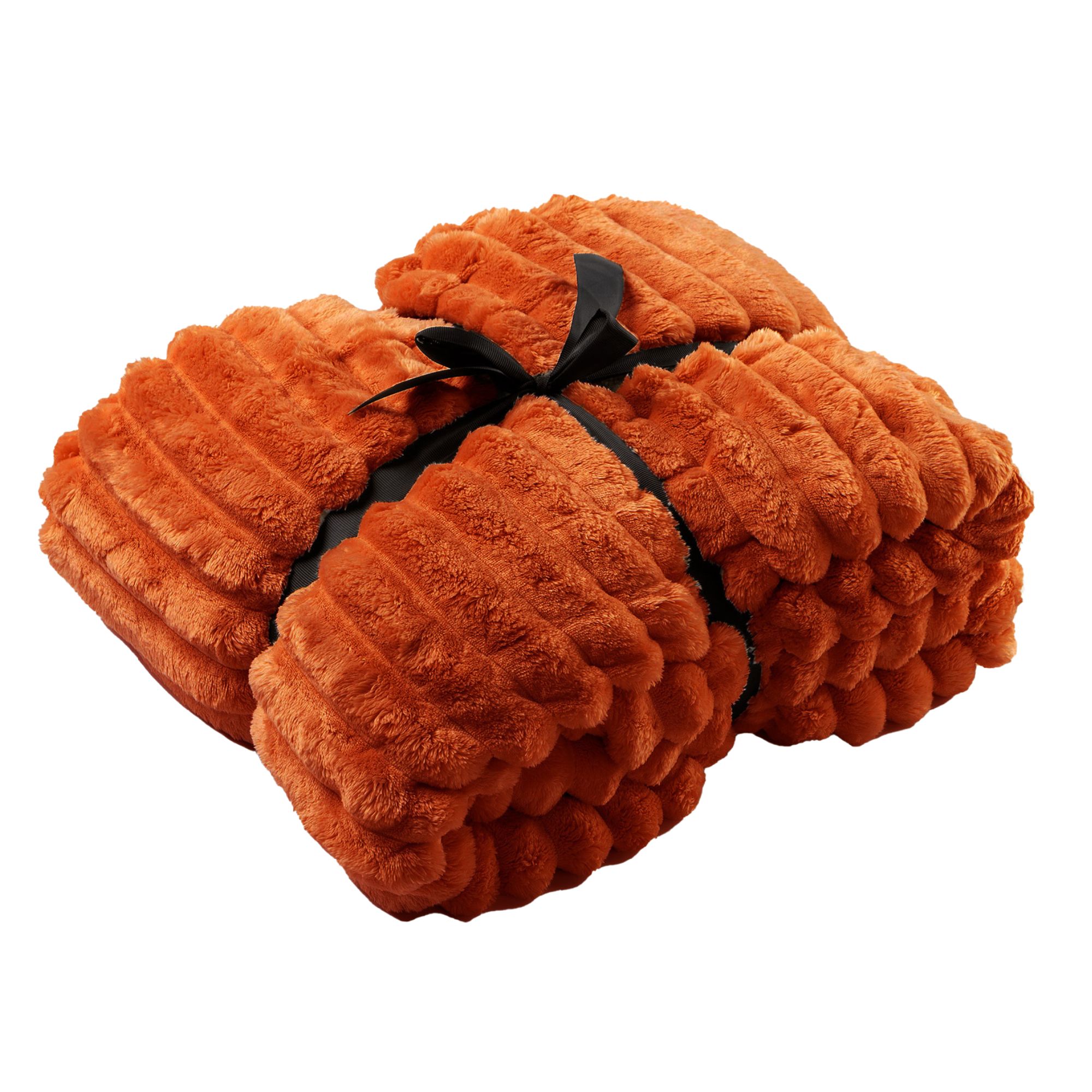 RICKY - Plaid 150x200 cm - Potters Clay - Orange