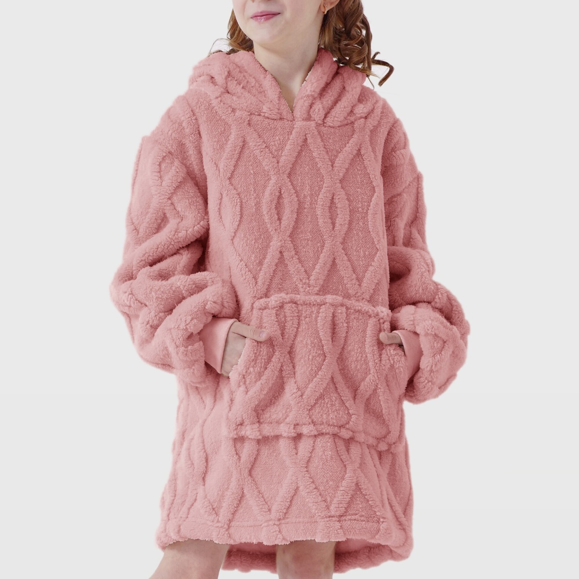 ROSETTA - hoodie 50x70 cm - kinderen - Rose Tan - roze