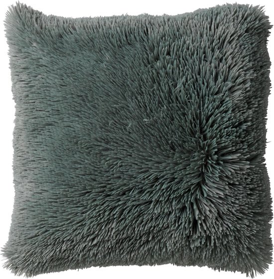 FLUFFY - Housse de coussin imitation fourrure Jadeite  60x60 cm 