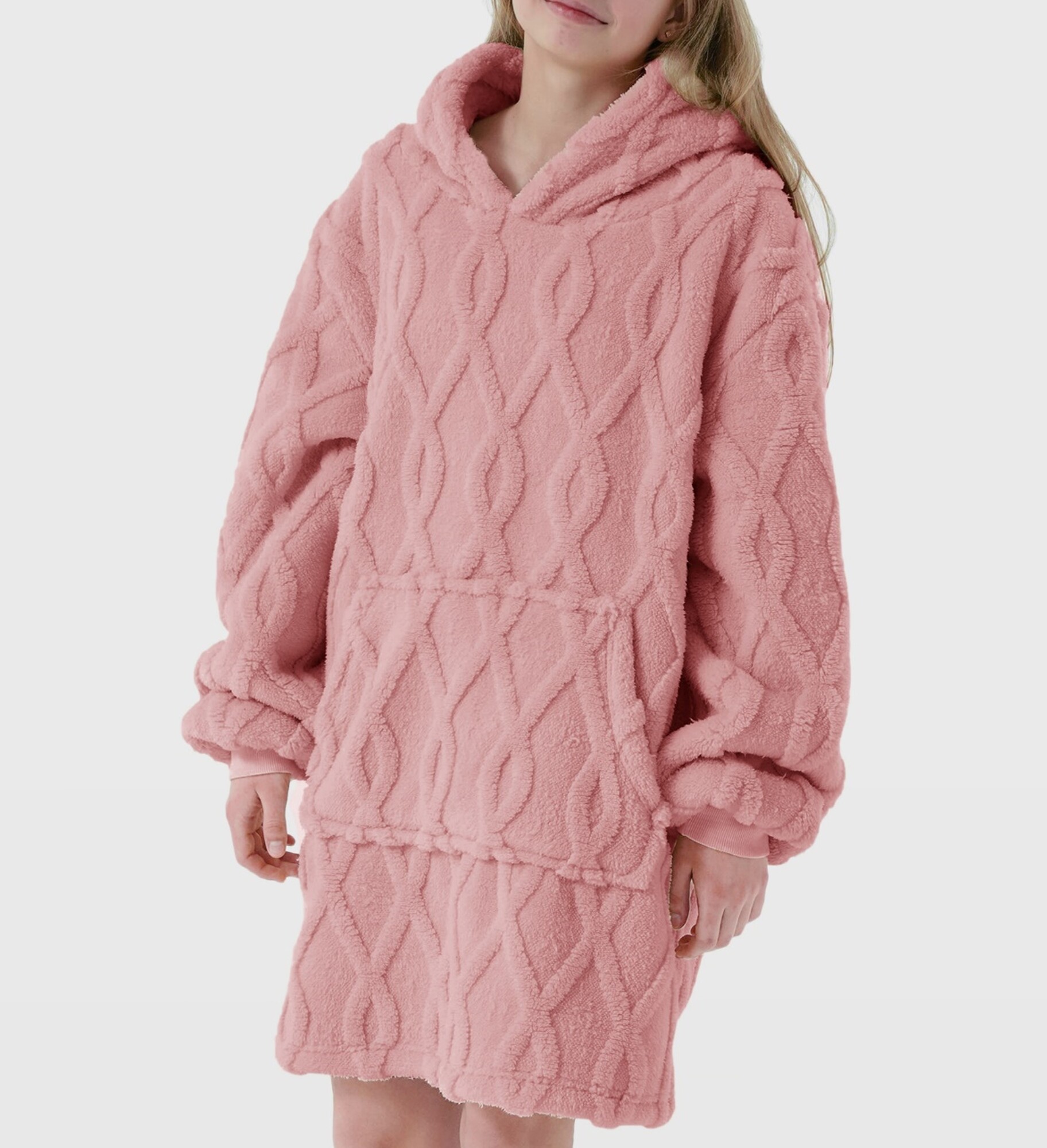 ROSETTA - hoodie 60x90 cm - tieners - Rose Tan - roze