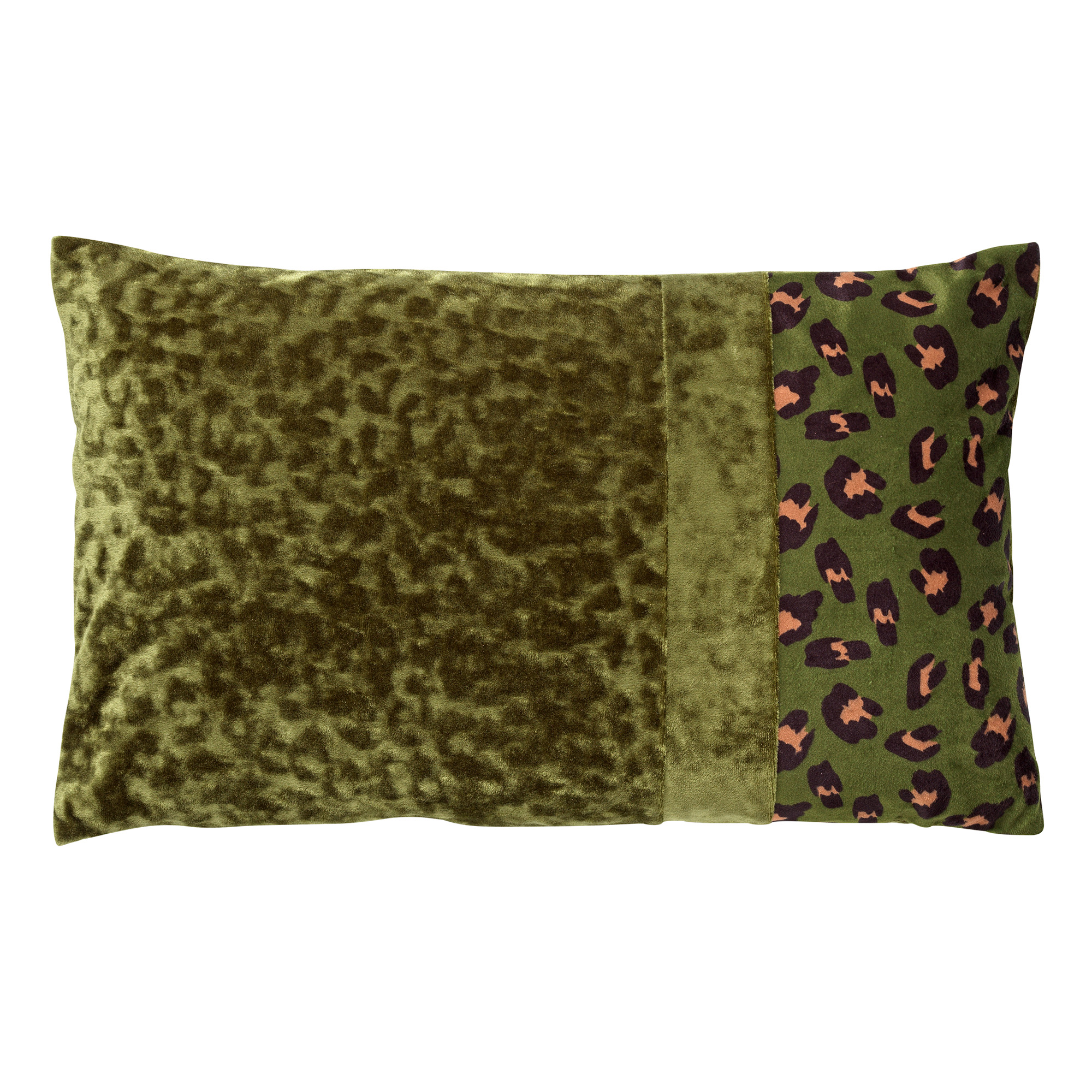 BAILEY - Cushion cover velvet 30x50 cm Chive