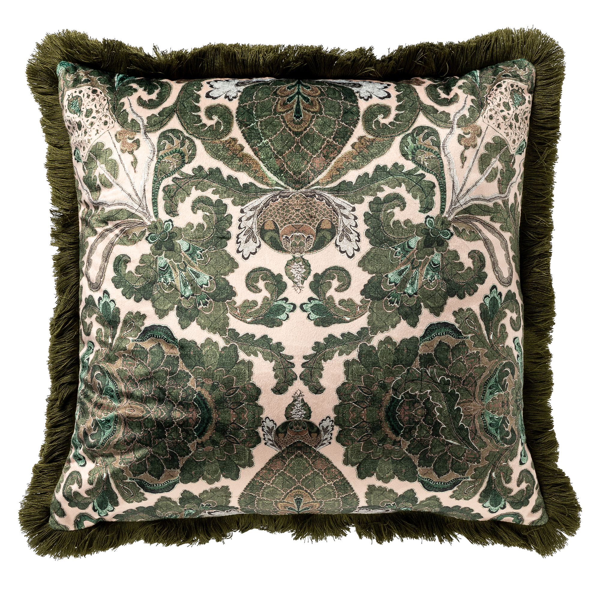 JONI - Cushion 45x45 cm Olive Branch - green