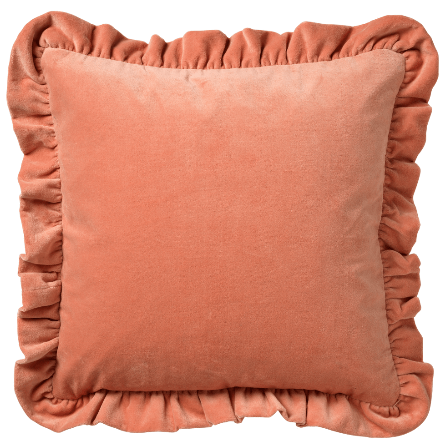 YARA - Coussin en velours Muted Clay 45x45 cm 