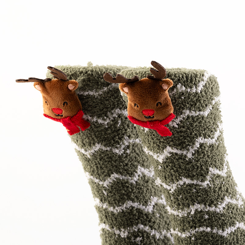 FUNNY RANDY - House socks - Bronze Green