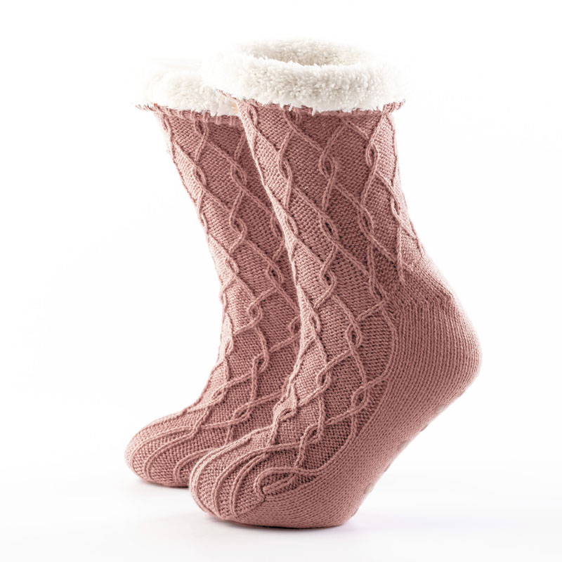 ELLIS - Adult House socks - Rose Tan