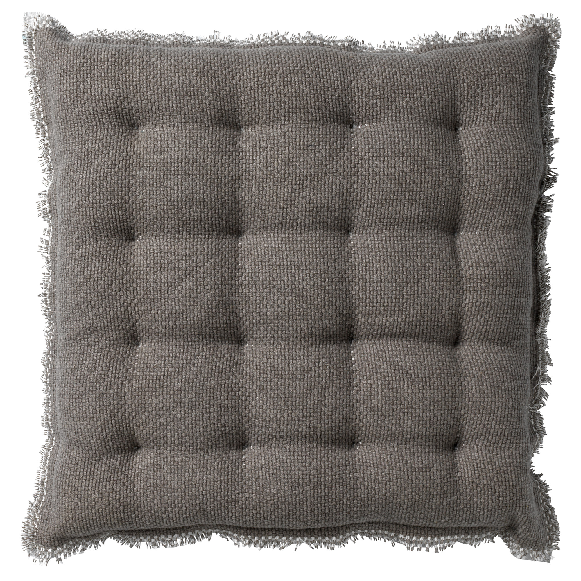 BURTO - Seat pad cushion washed coton Driftwood 40x40 cm
