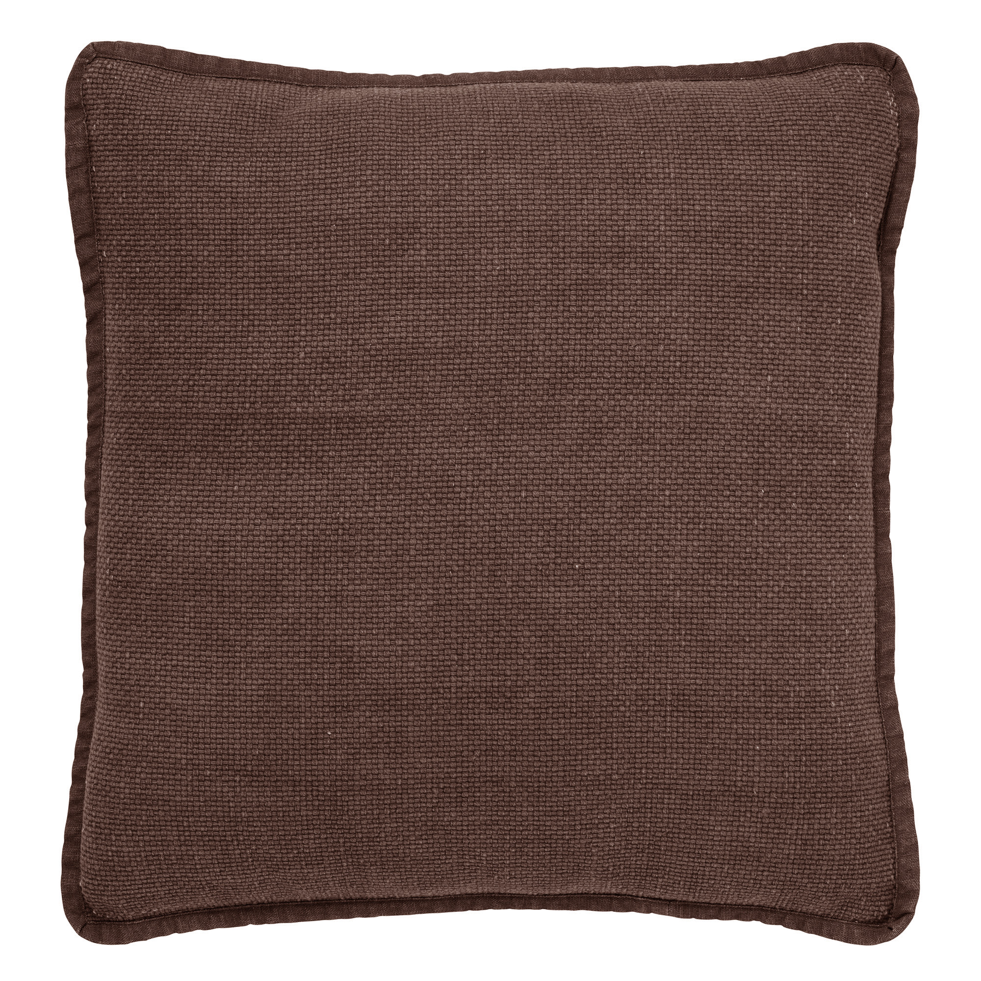 Bowie - Cushion washed cotton - 45x45 cm - Chocolate Martini - brown