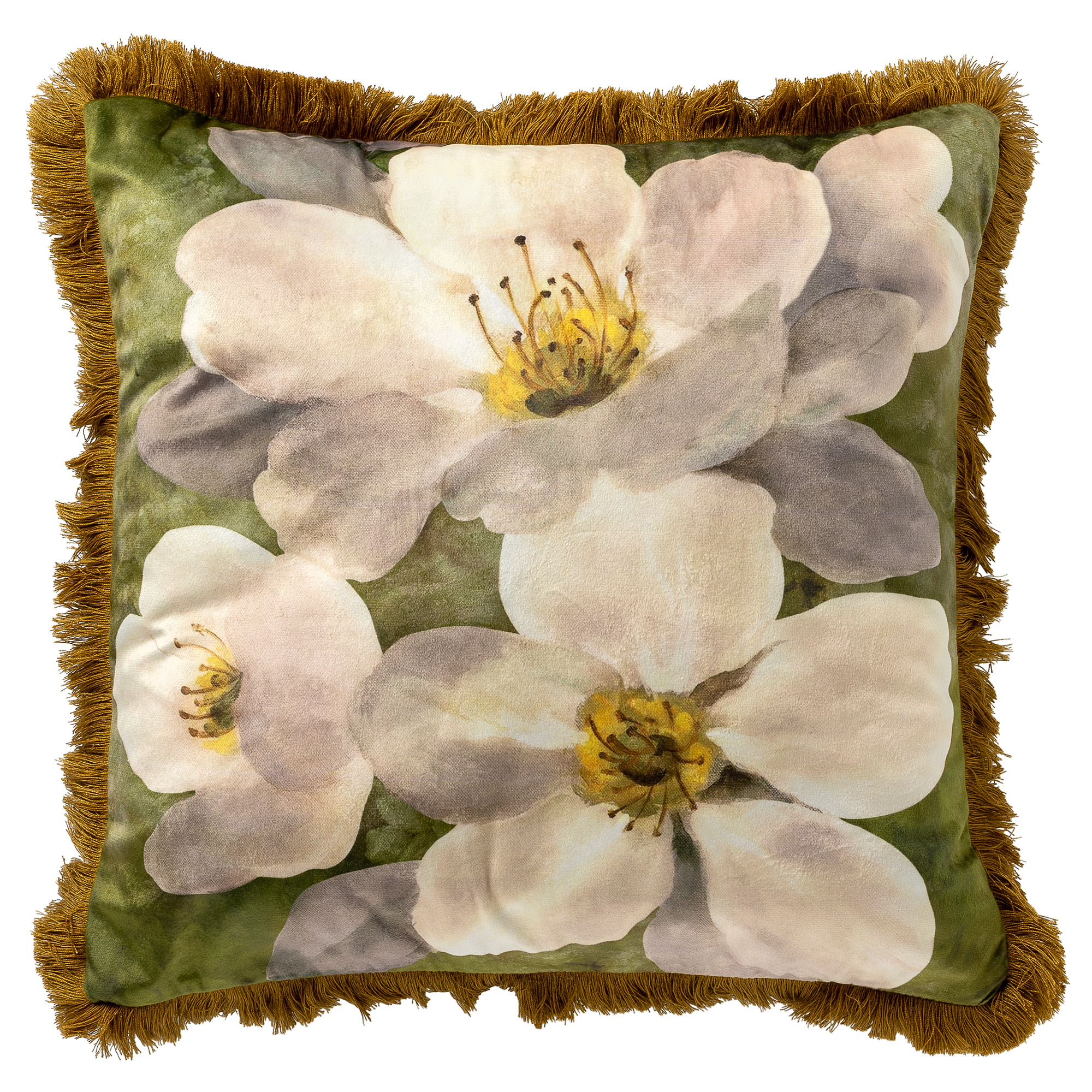 NENA - Cushion cover 45x45 cm Olive Branch - green