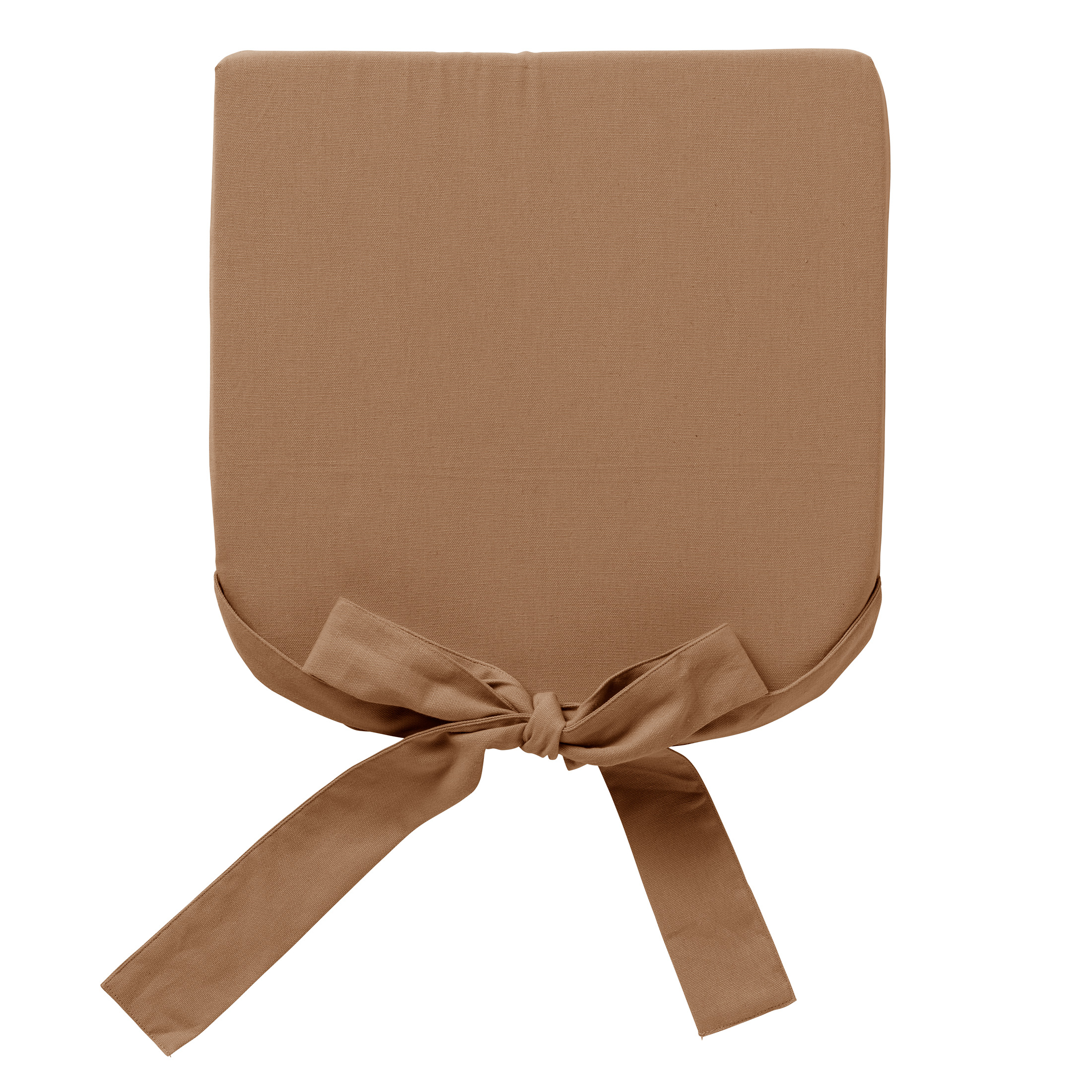 JAVA - Seat pad cushion with ties Tobacco Brown 40x40 cm
