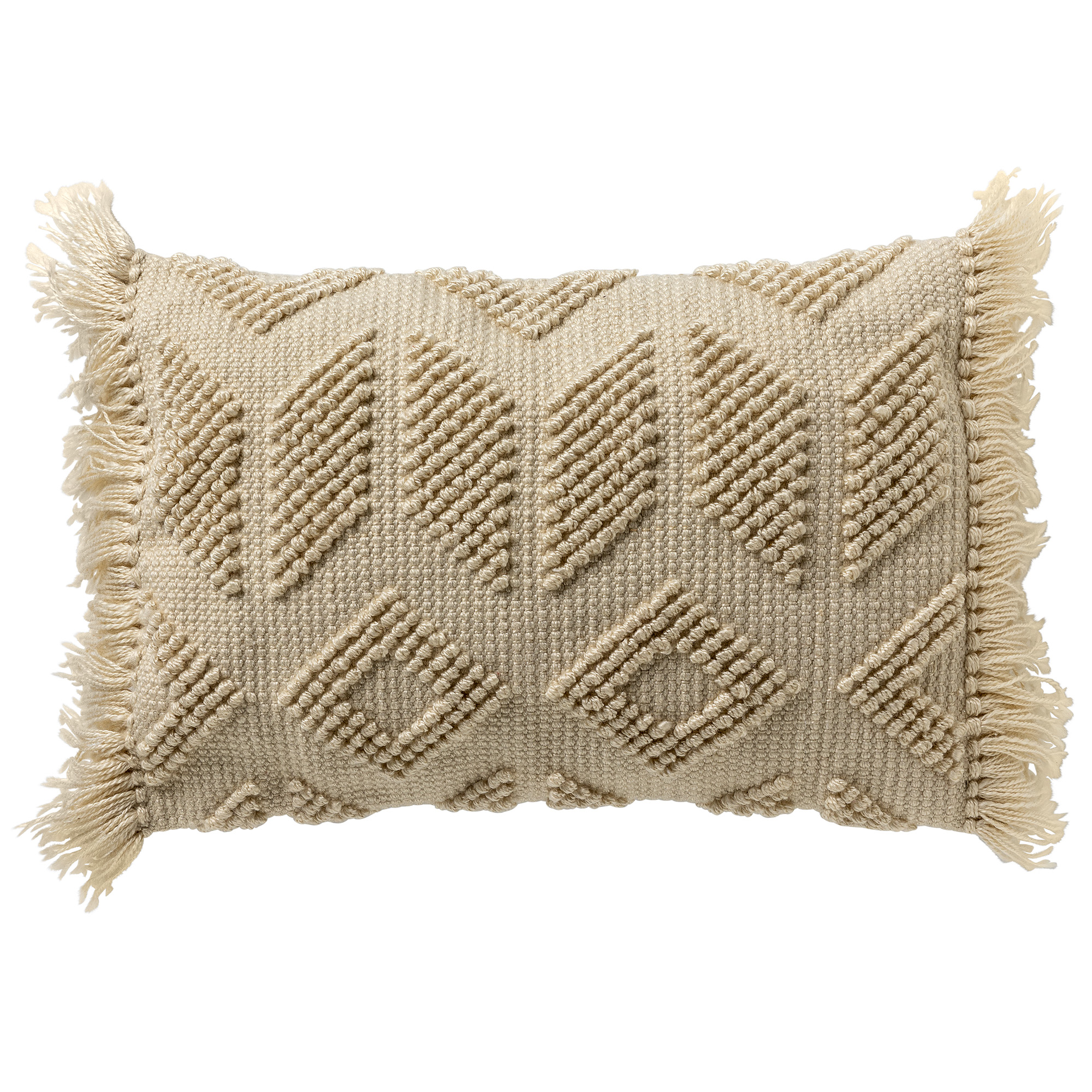 ODIN - Coussin 40x60 cm avec housse de coussin en 90% polyester recyclé - Eco Line collection - Pumice Stone - beige