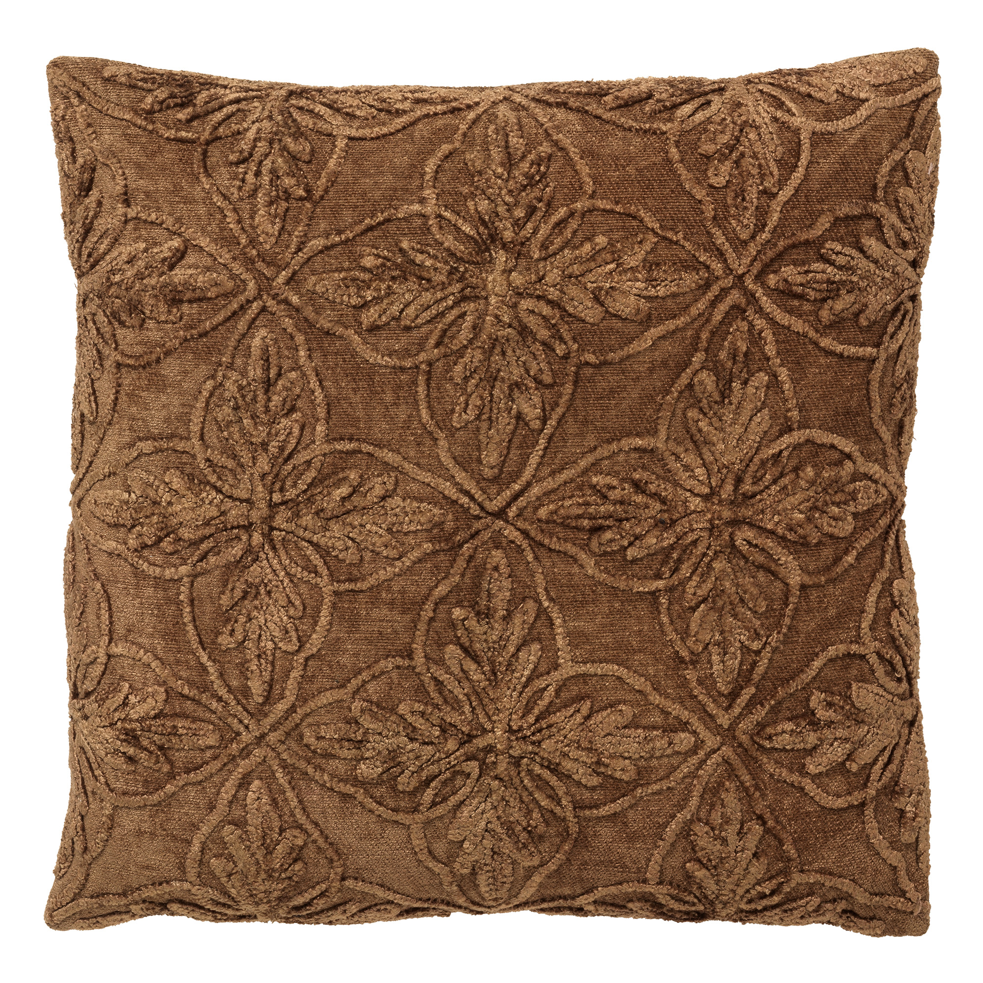 AMAR - Cushion cotton 45x45 cm Tobacco Brown