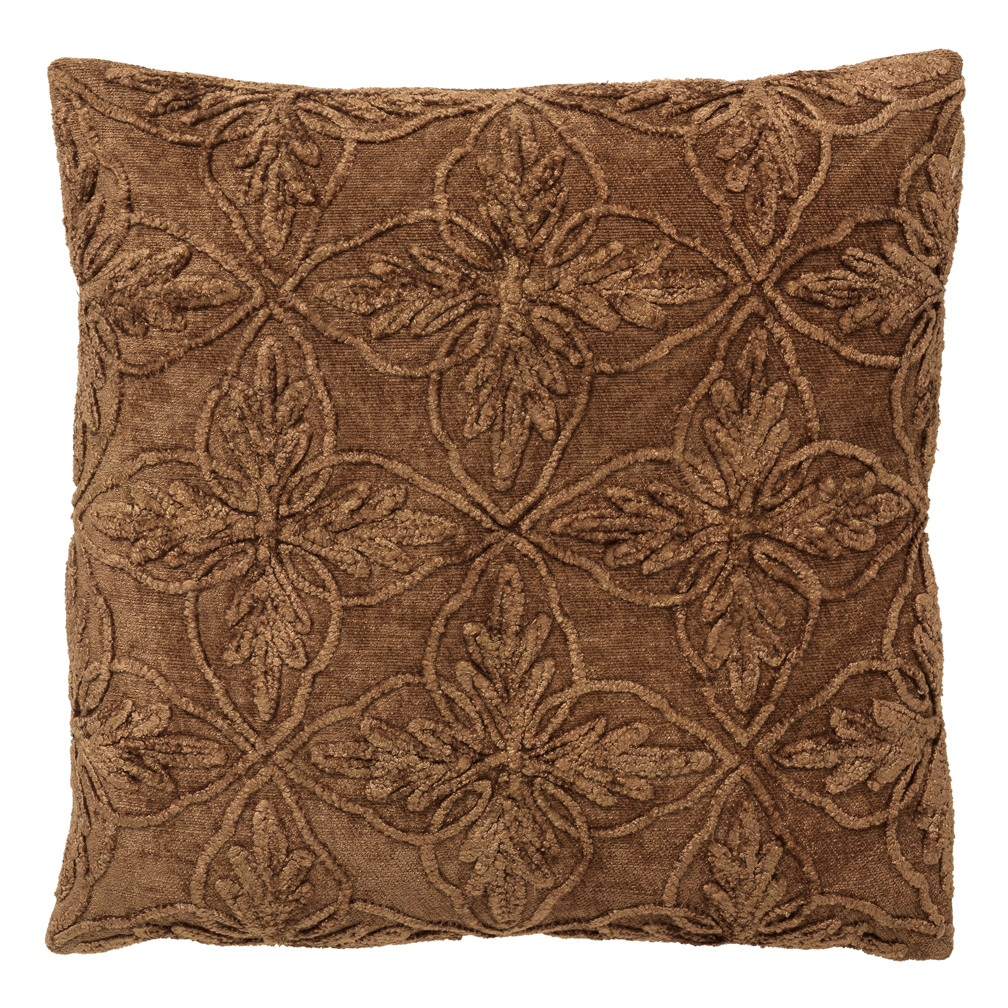AMAR - Kussenhoes van katoen 45x45 cm Tobacco Brown - bruin