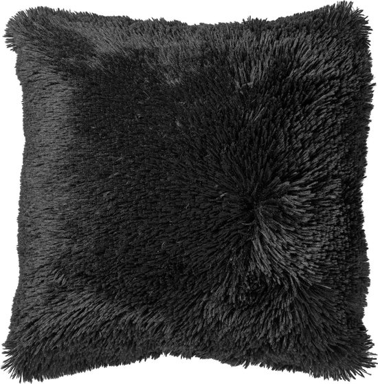 FLUFFY - Cushion cover 60x60 cm - Raven - black 