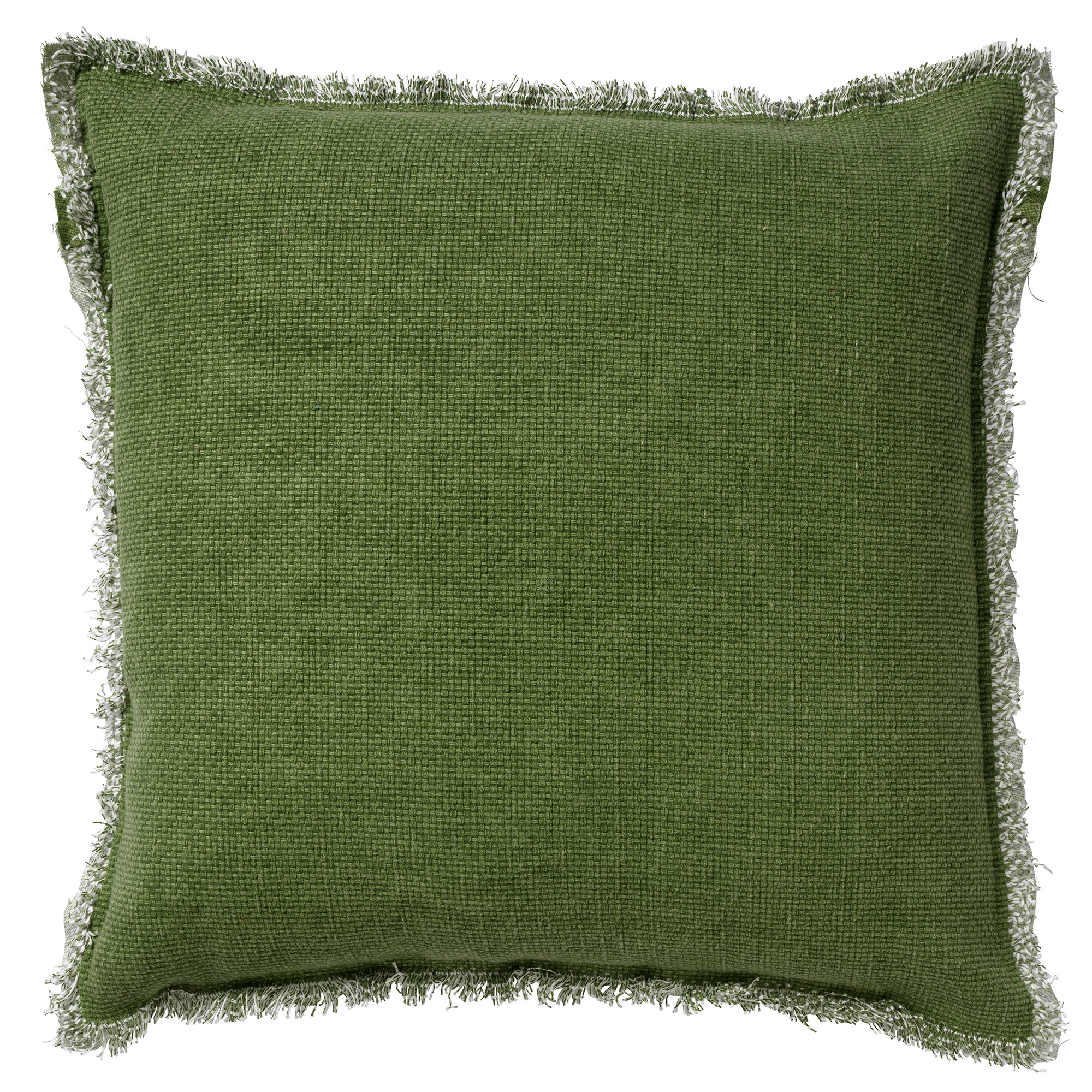 BURTO - Coussin en coton delavé Calliste Green 60x60 cm 