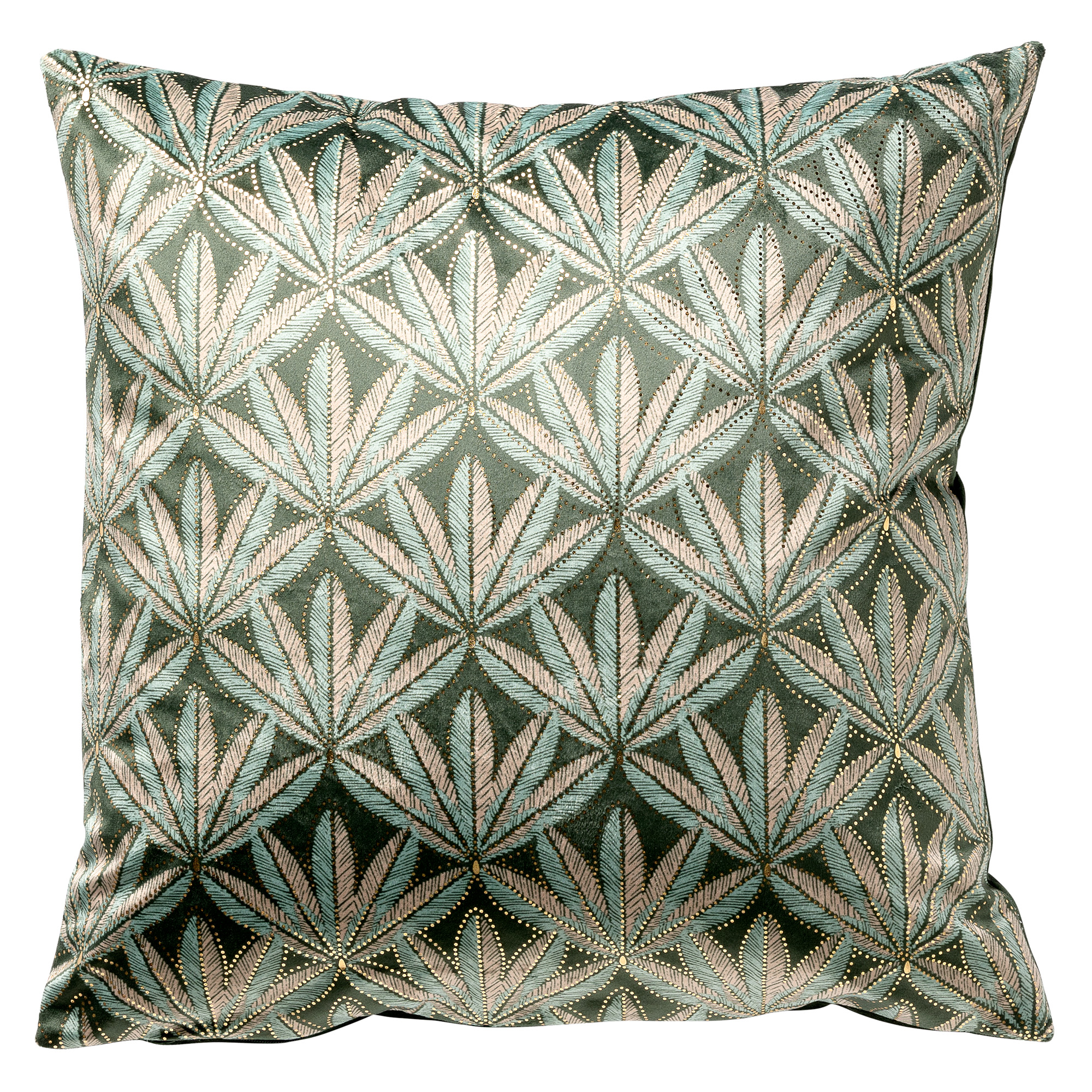 CRESENTO - Cushion 45x45 cm - Granite Green - multicolor