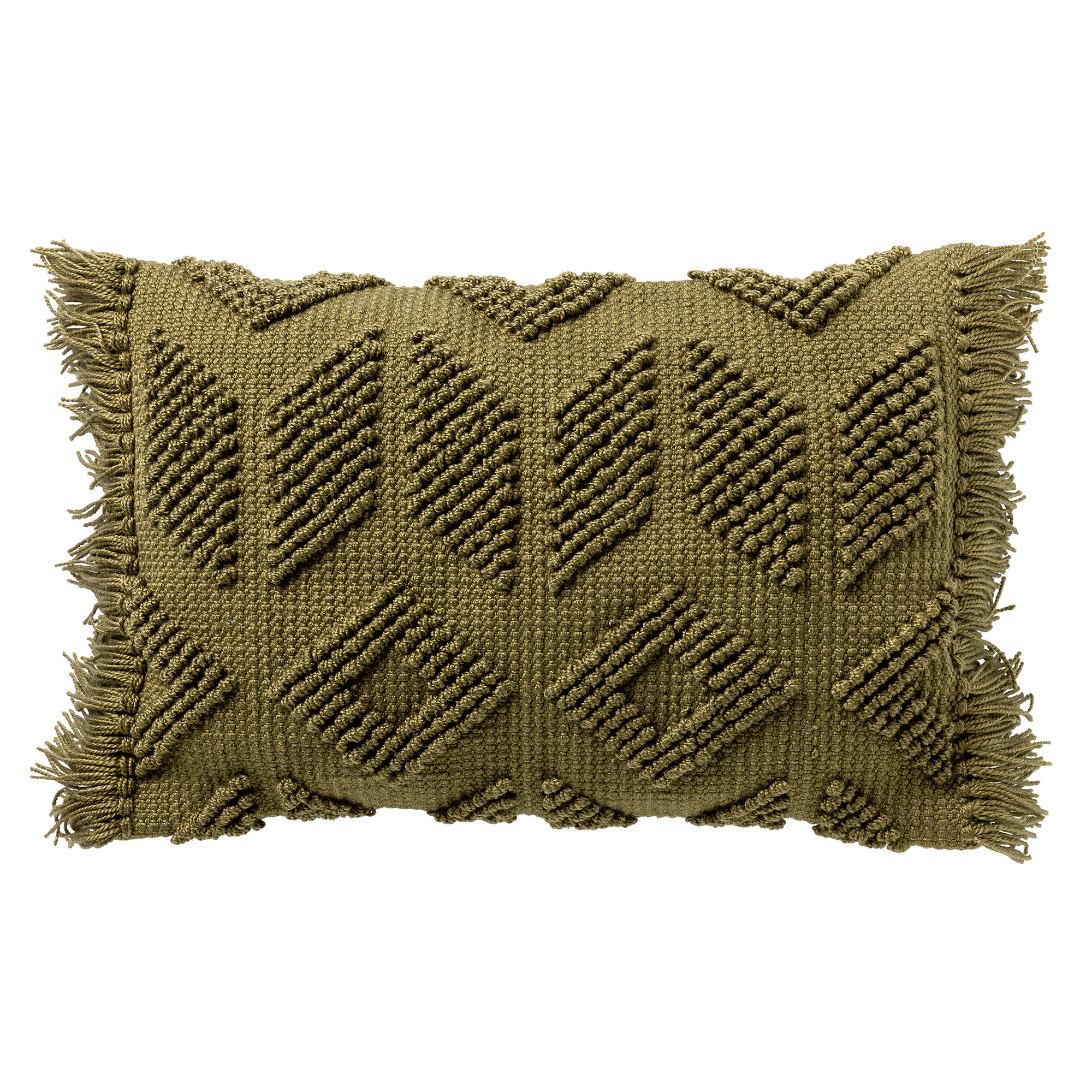 ODIN - Coussin 40x60 cm avec housse de coussin en 90% polyester recyclé - Eco Line collection - Olive Branch - vert