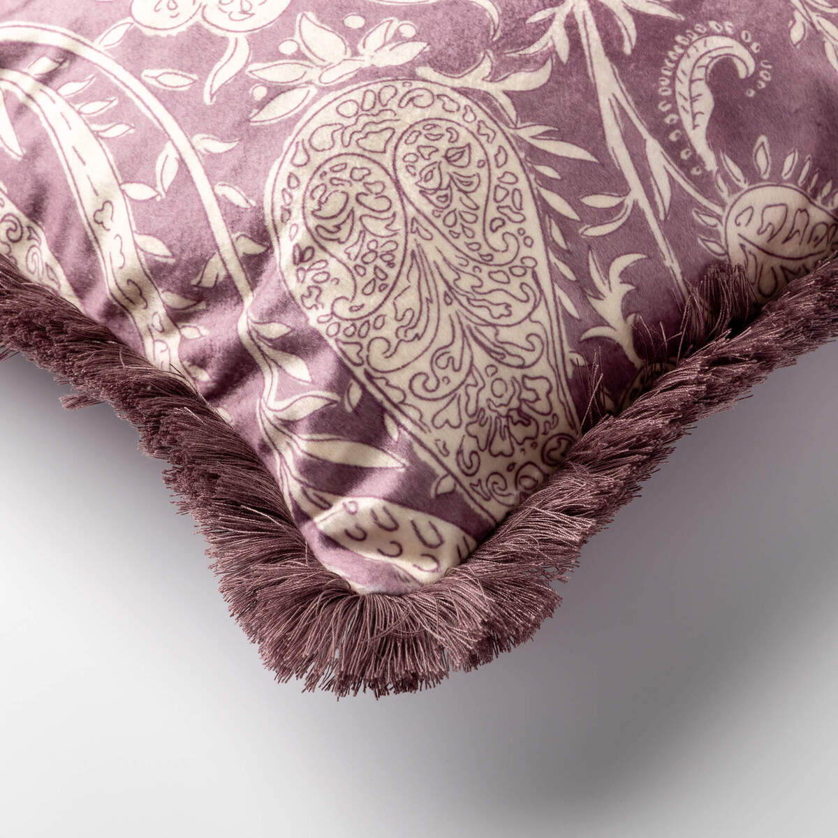 RAVIE - sierkussen 45x45 cm - Dusky Orchid - paars