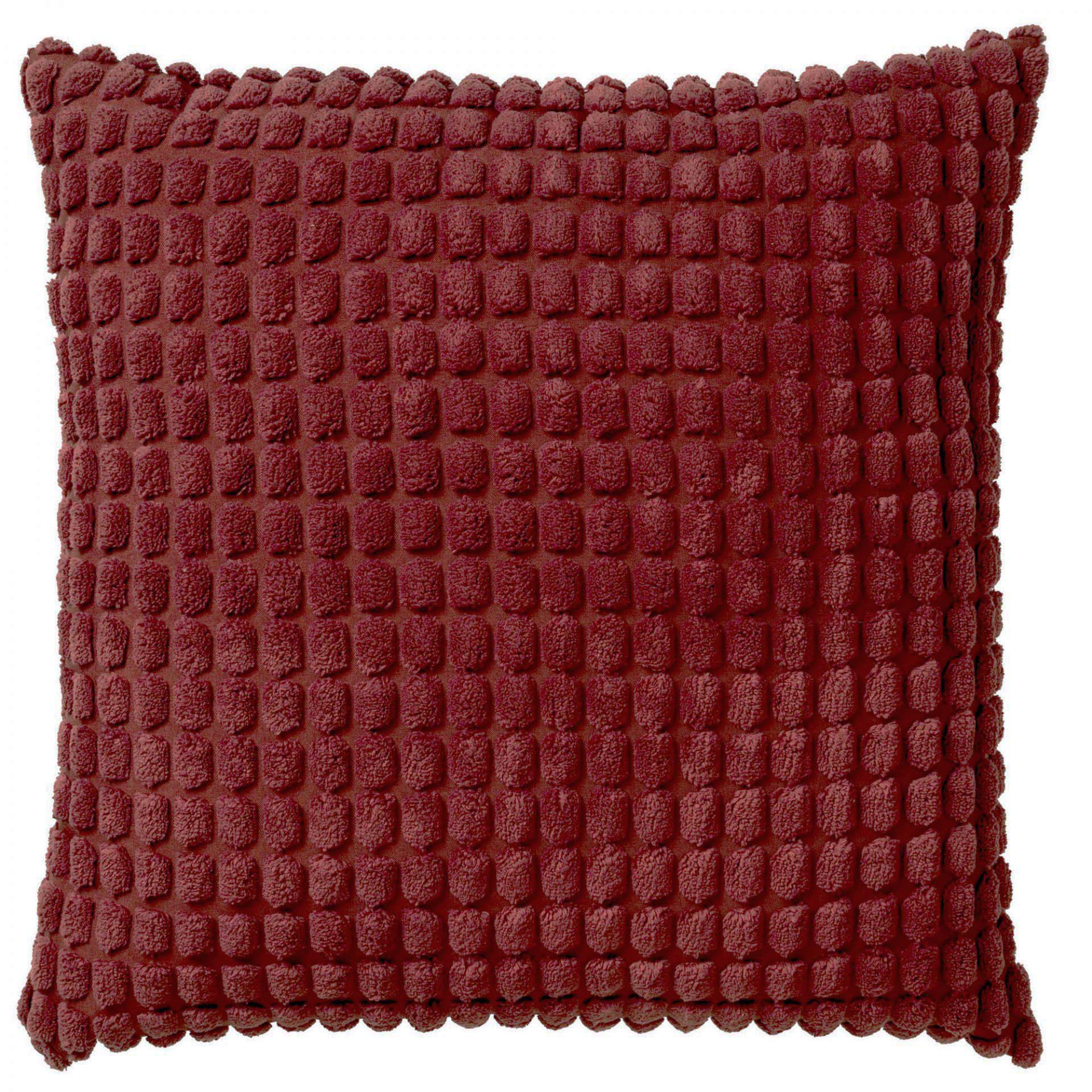 ROME - Sierkussen uni 45x45 cm - Merlot - rood