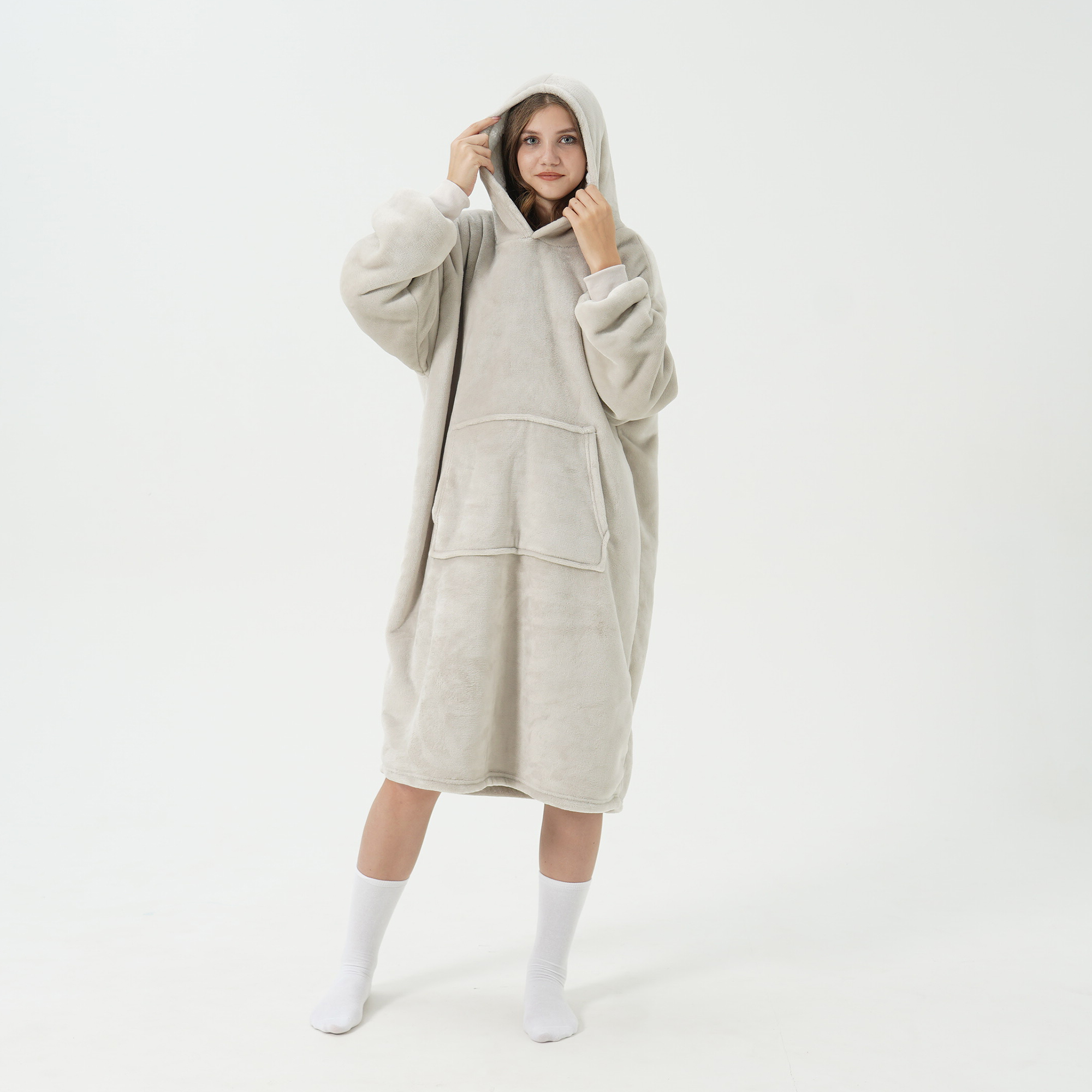 SHERRY - Oversized Hoodie - 70x110 cm - Pumice Stone - beige 