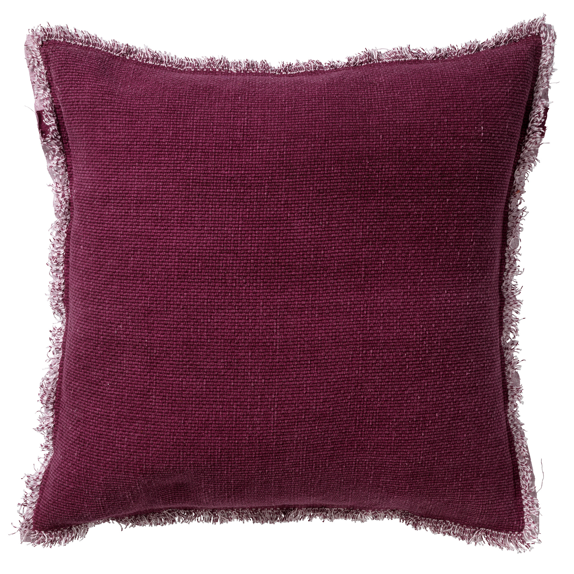 Cushion Burto 60x60 cm | Washed cotton | Red Plum