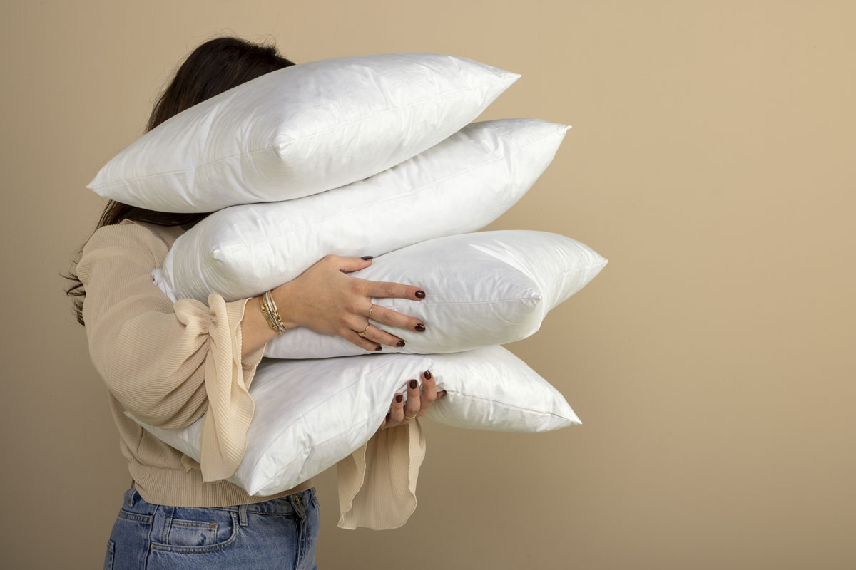 BINNENKUSSEN - Kussenvulling 40x60 cm met 100% gerecyclede veren/dons - Eco Line collectie – 720 gram
