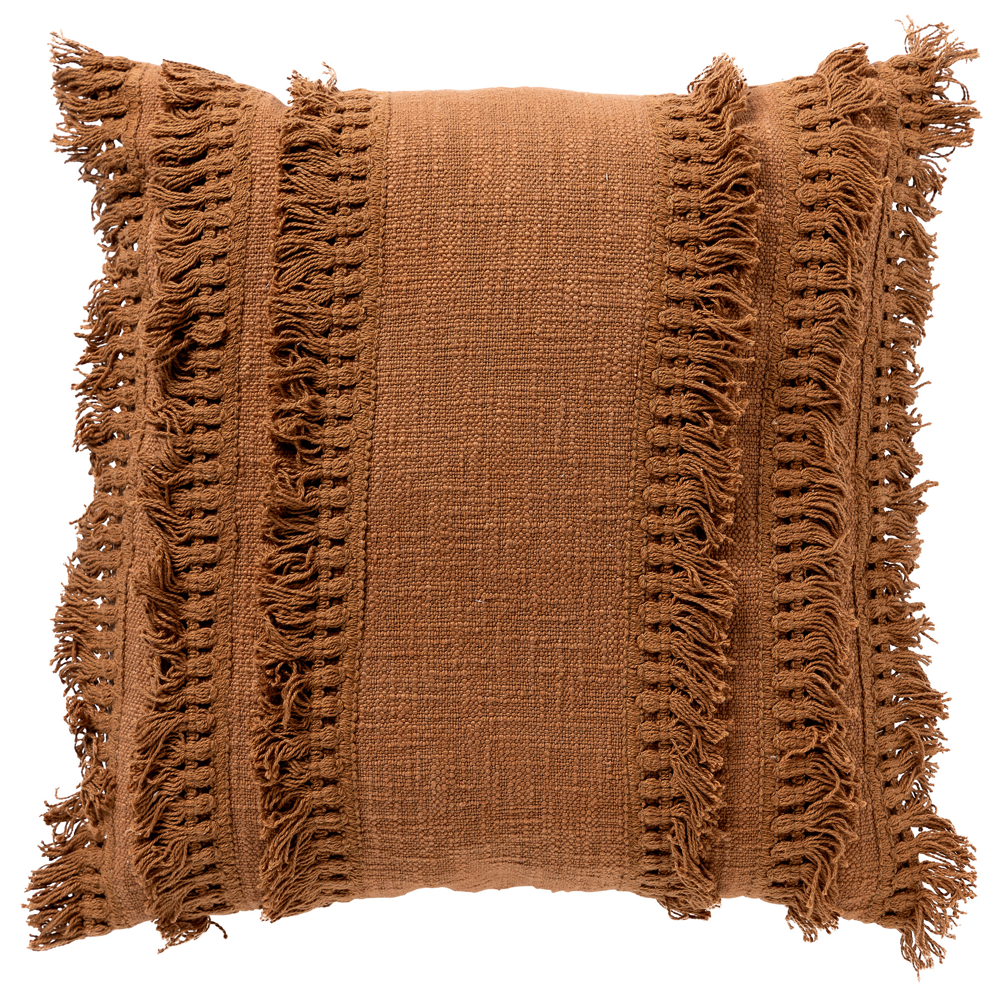 FARA - Cushion 45x45 cm Tobacco Brown - brown