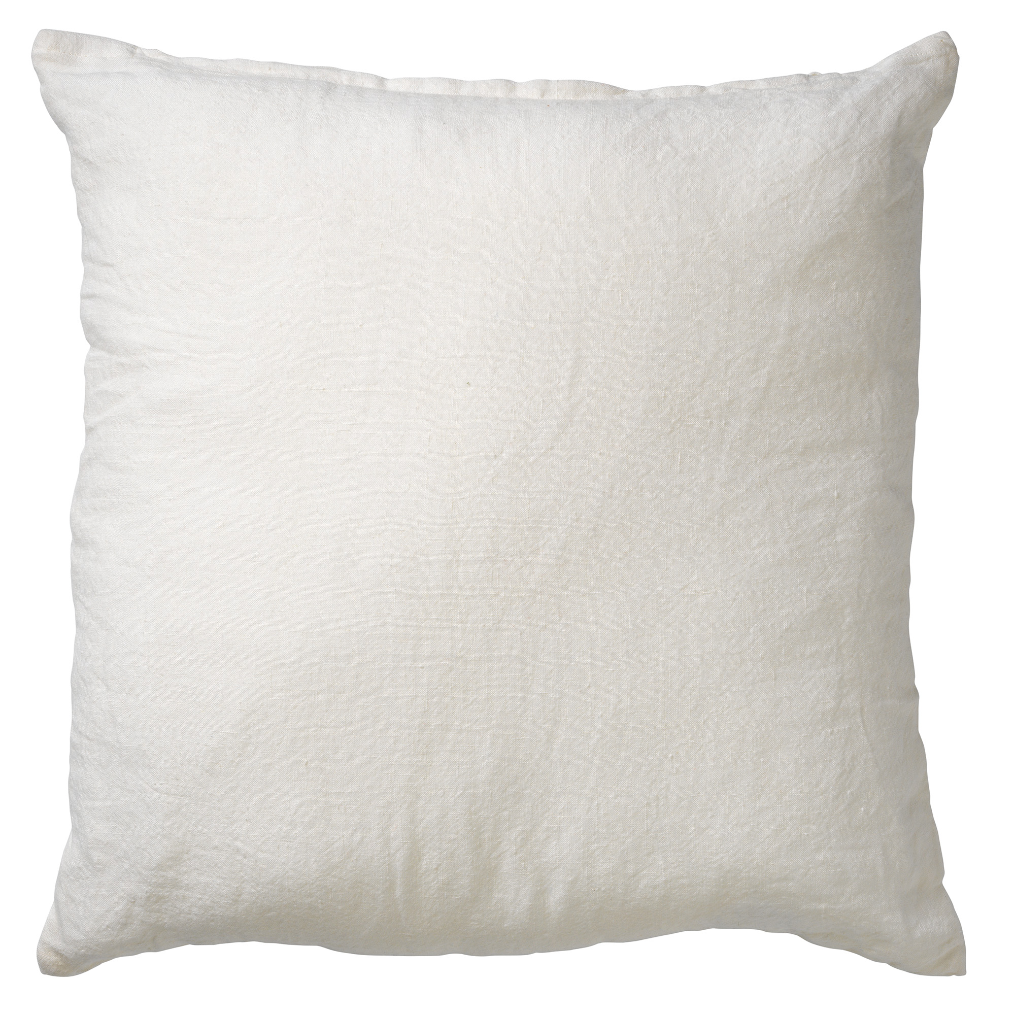 LINN - Coussin en lin Snow White 45x45 cm 