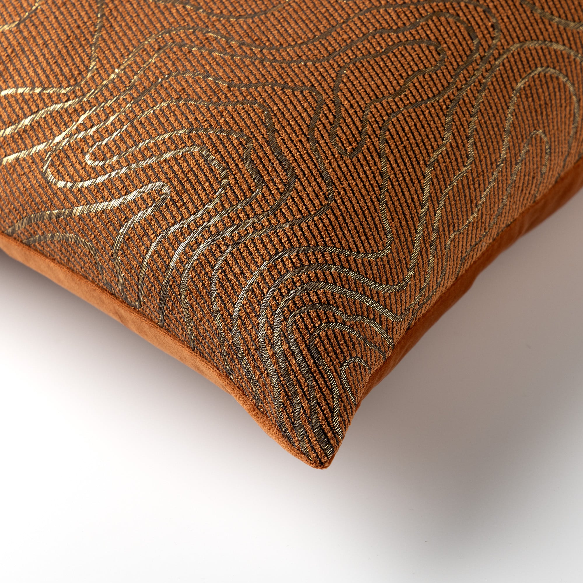 RIVER - Cushion 45x45 cm - Brown Patina - brown