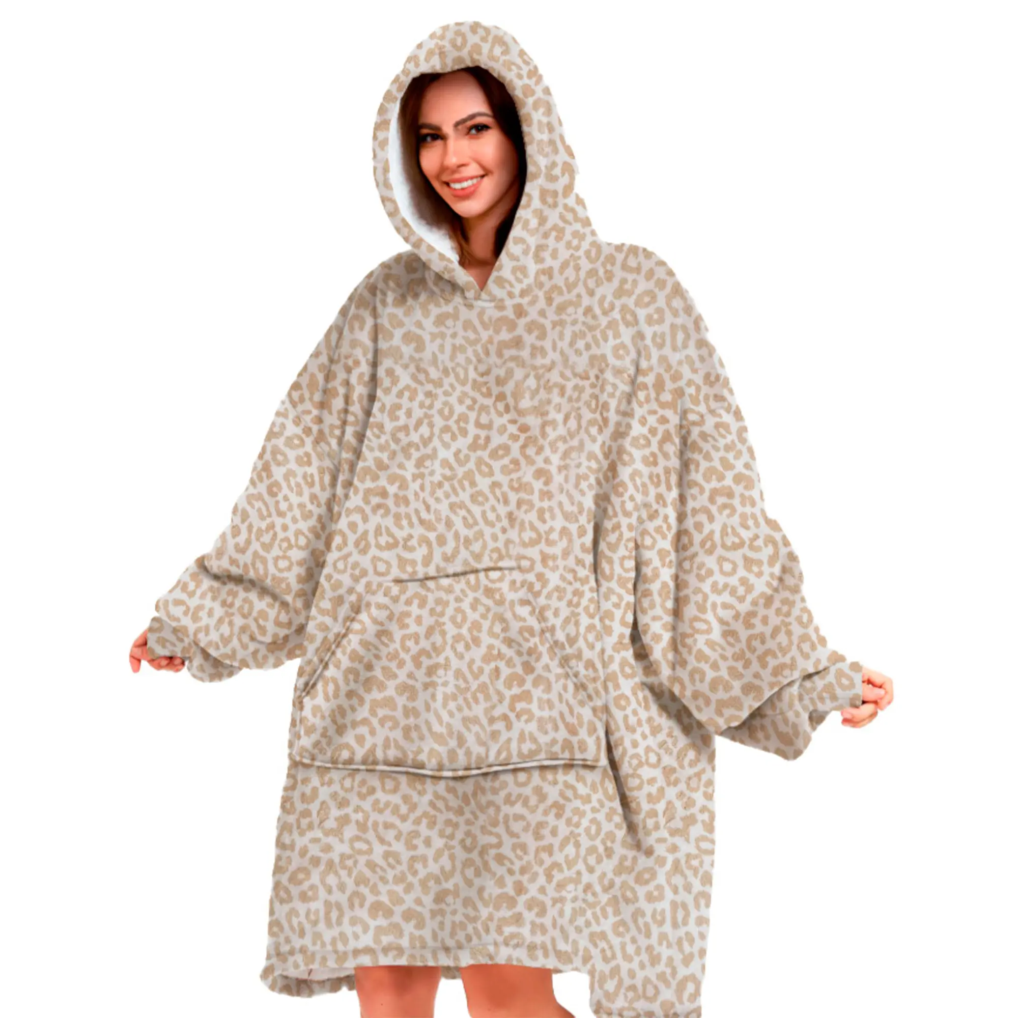SHERONE - Oversized Hoodie - 70x110 cm - Pumice Stone - beige 