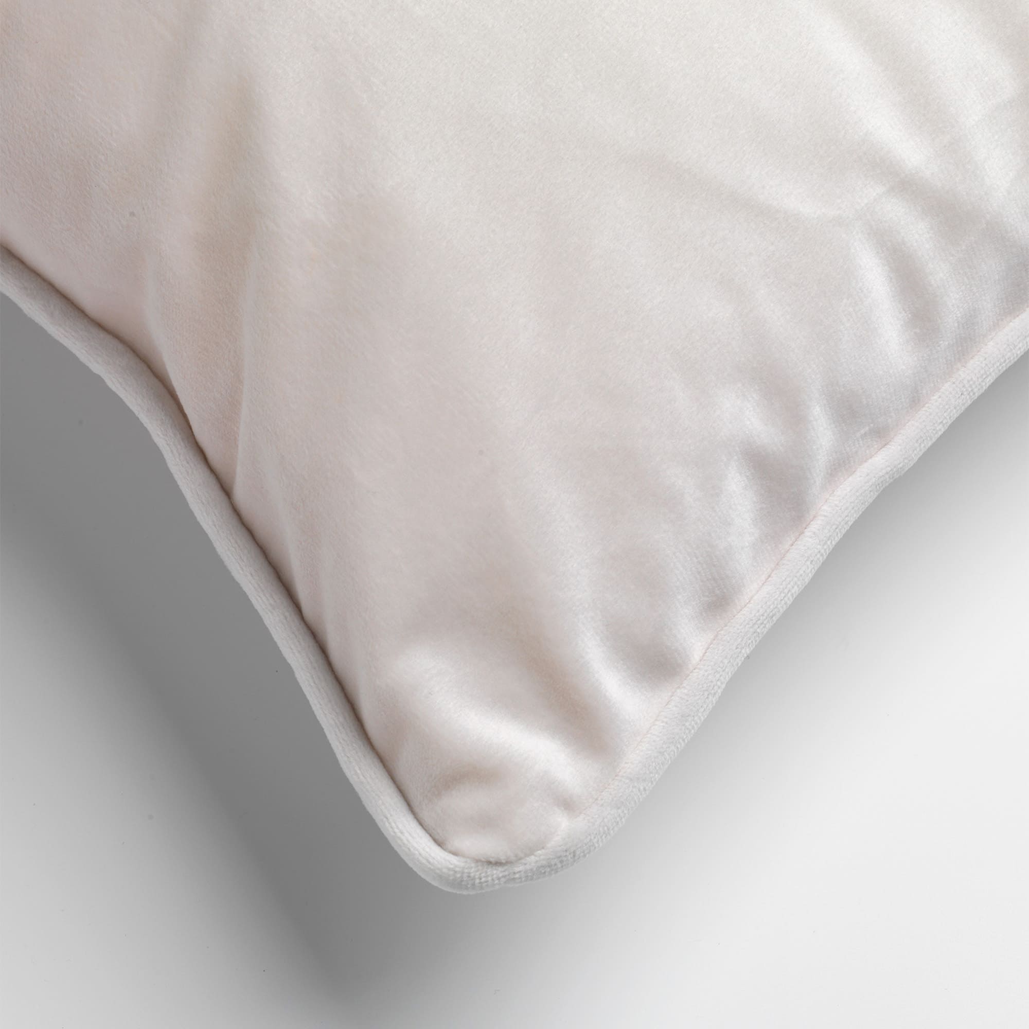 FINN - Cushion cover velvet 40x60 cm - Snow White - white / off-white
