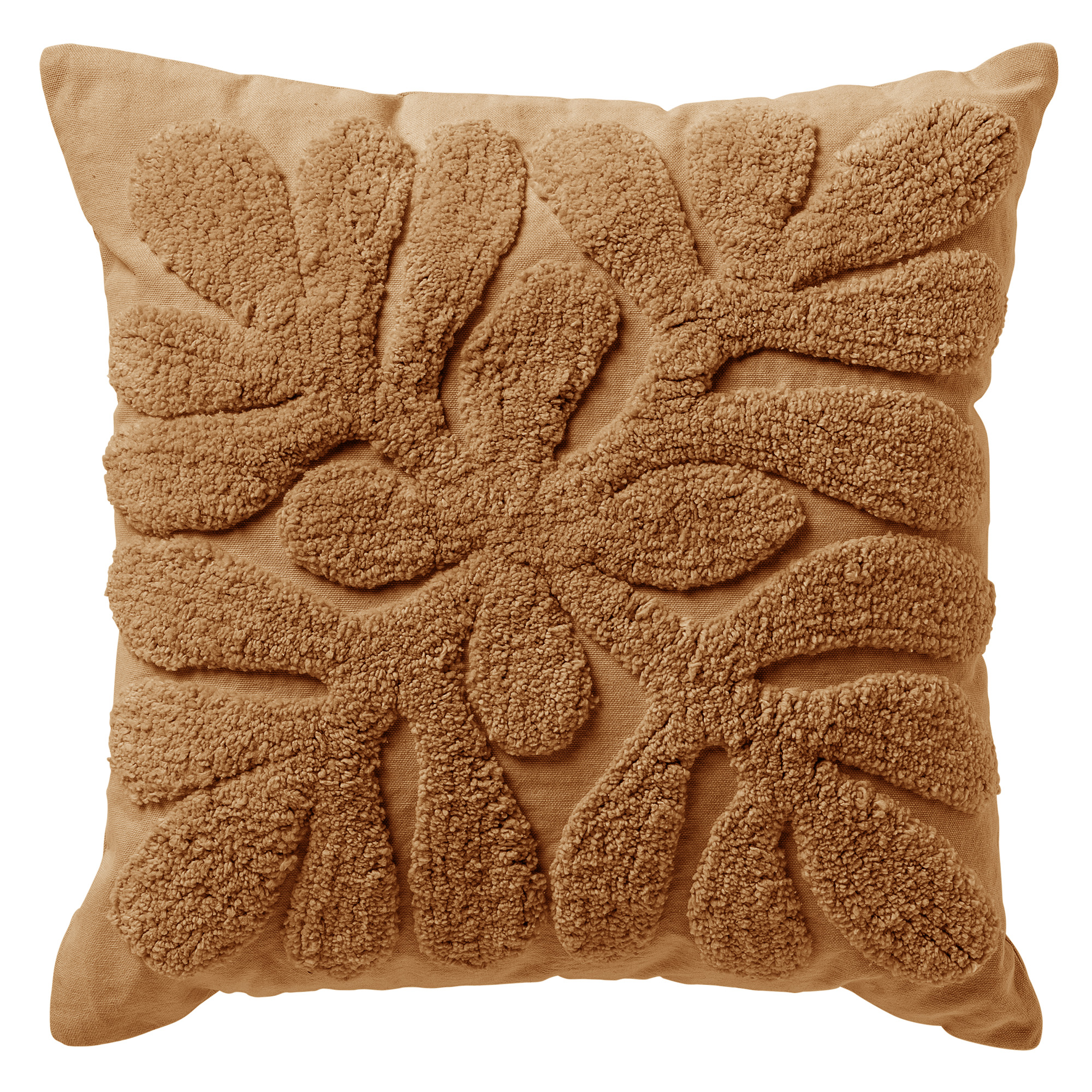 OLIVIA - Sierkussen 45x45 cm Tobacco Brown - bruin