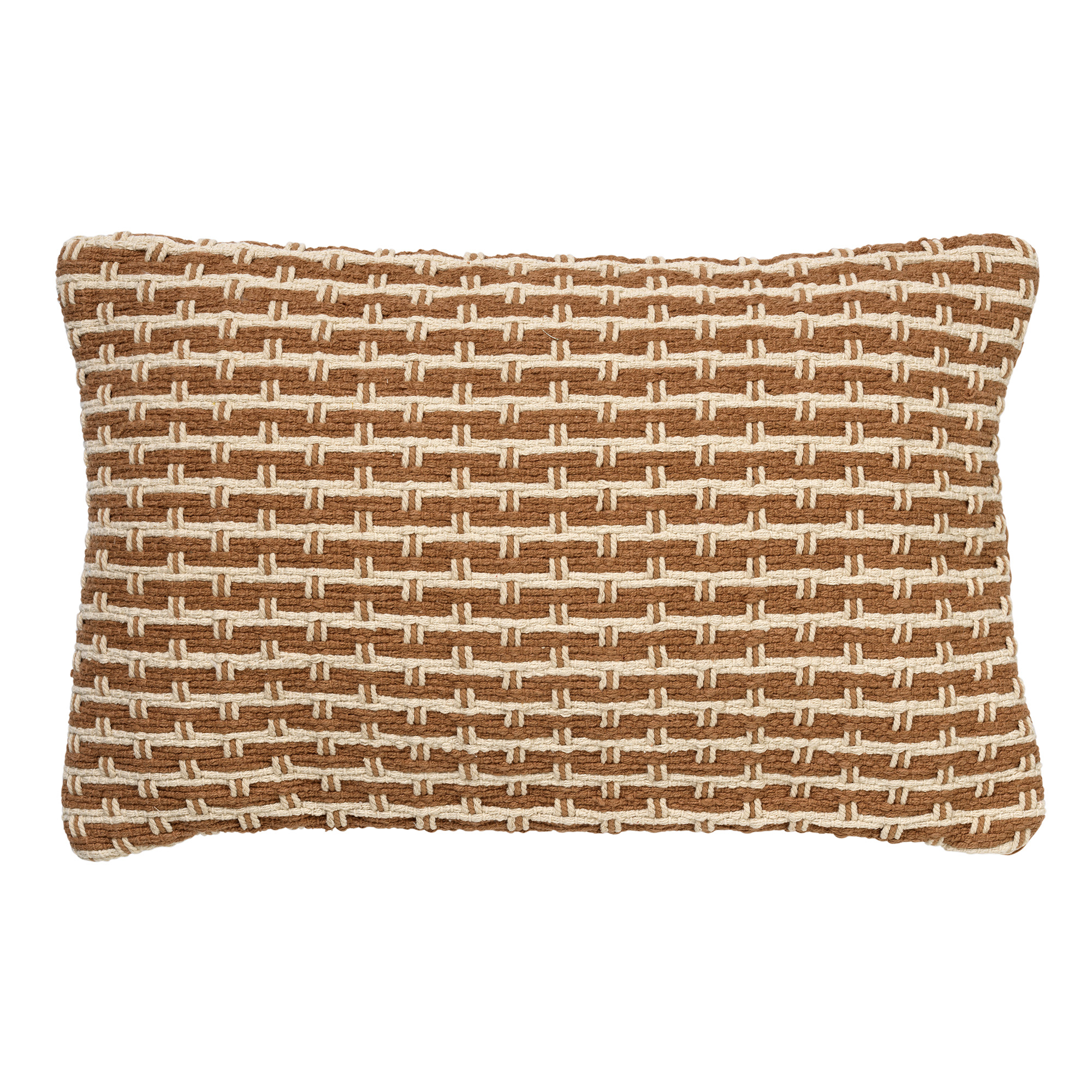 DANA - Coussin en coton Tobacco Brown 40x60 cm 