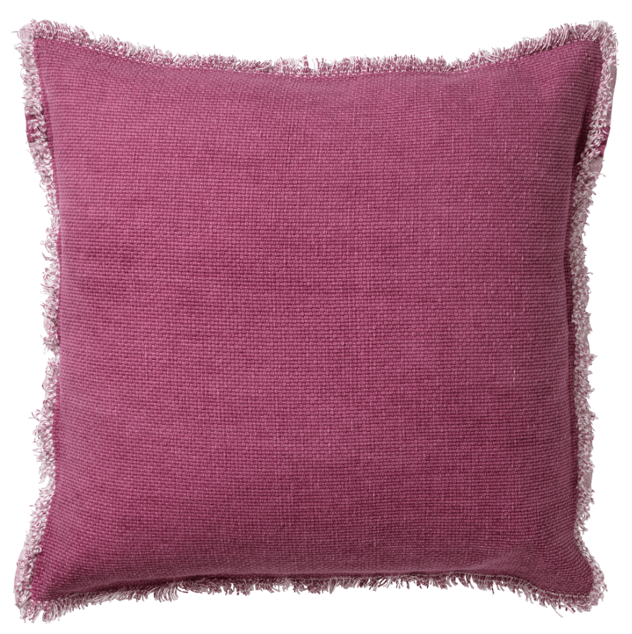 BURTO - Coussin en coton delavé Heather Rose 60x60 cm 