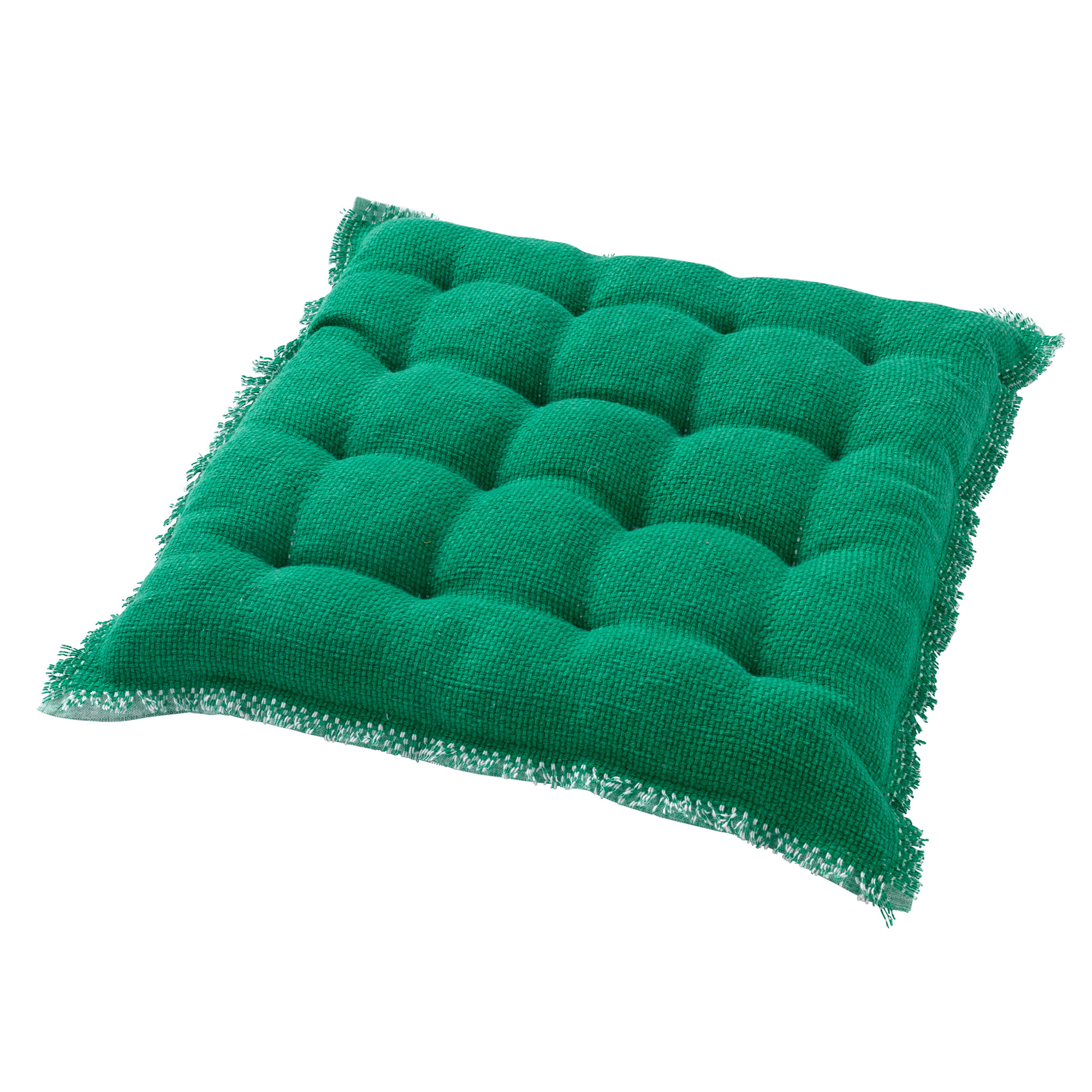 Coussin de chaise 40x40 cm avec dentelles et décoration florale