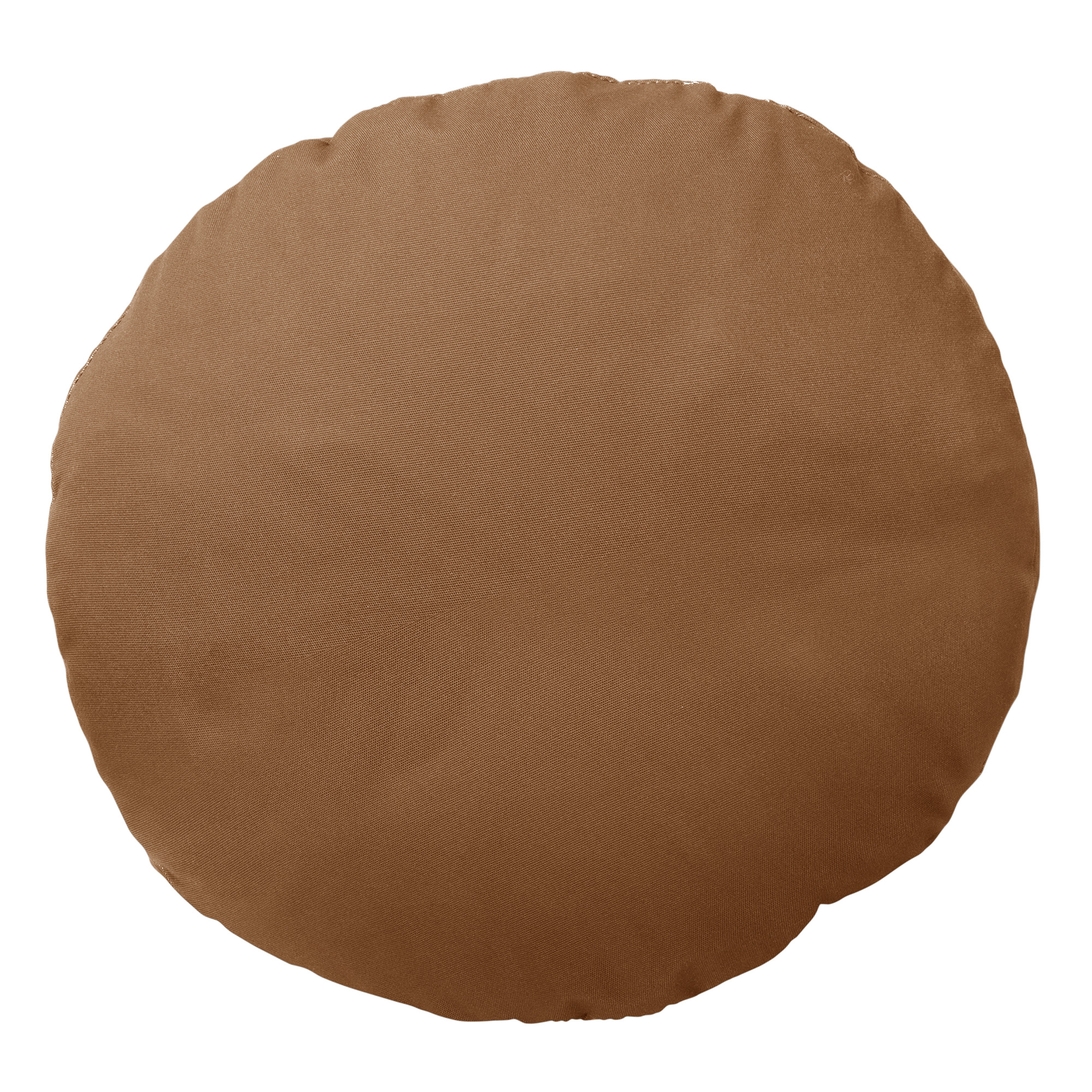 SOL - Sierkussen rond outdoor 40 cm Tobacco Brown - waterafstotend en uv-bestendig - bruin