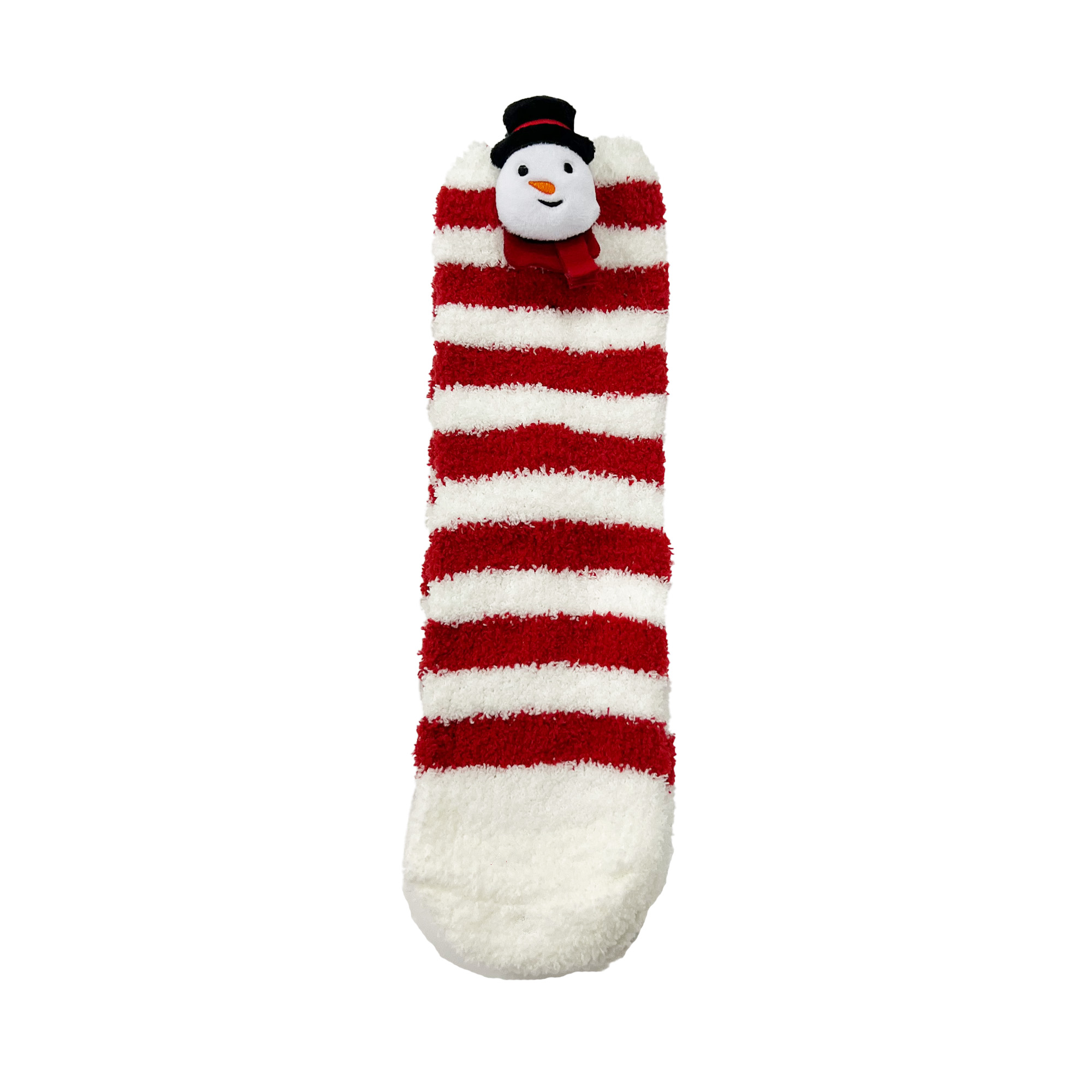 FUNNY SNOWMAN - House socks - Biking Red
