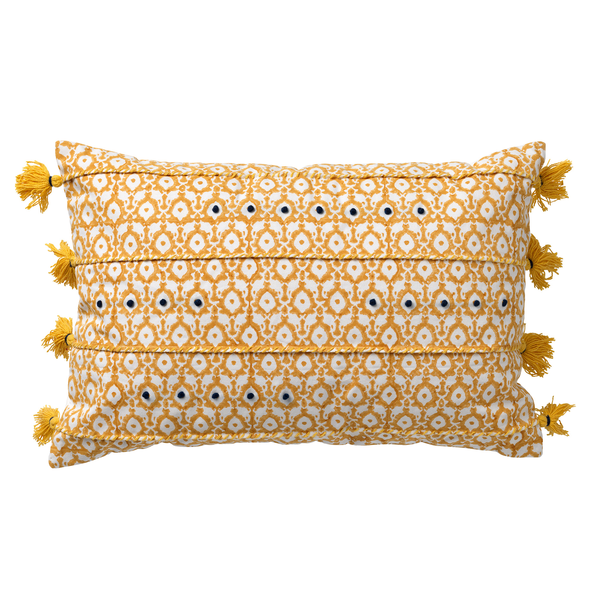 TEQUILA - Housse de Coussin en coton 40x60 cm Golden Glow - jaune