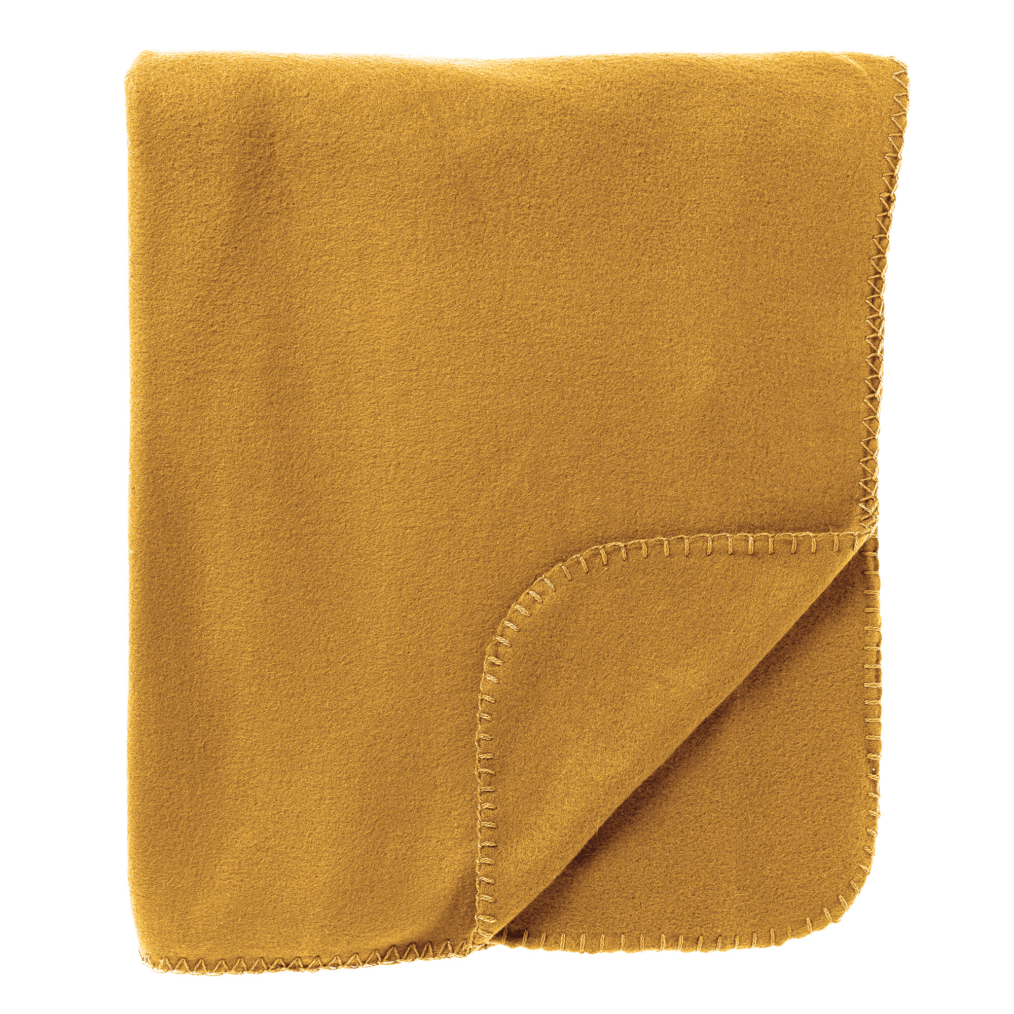 PABLO - Plaid fleece 150x200 cm Golden Glow - geel - 100% polyester