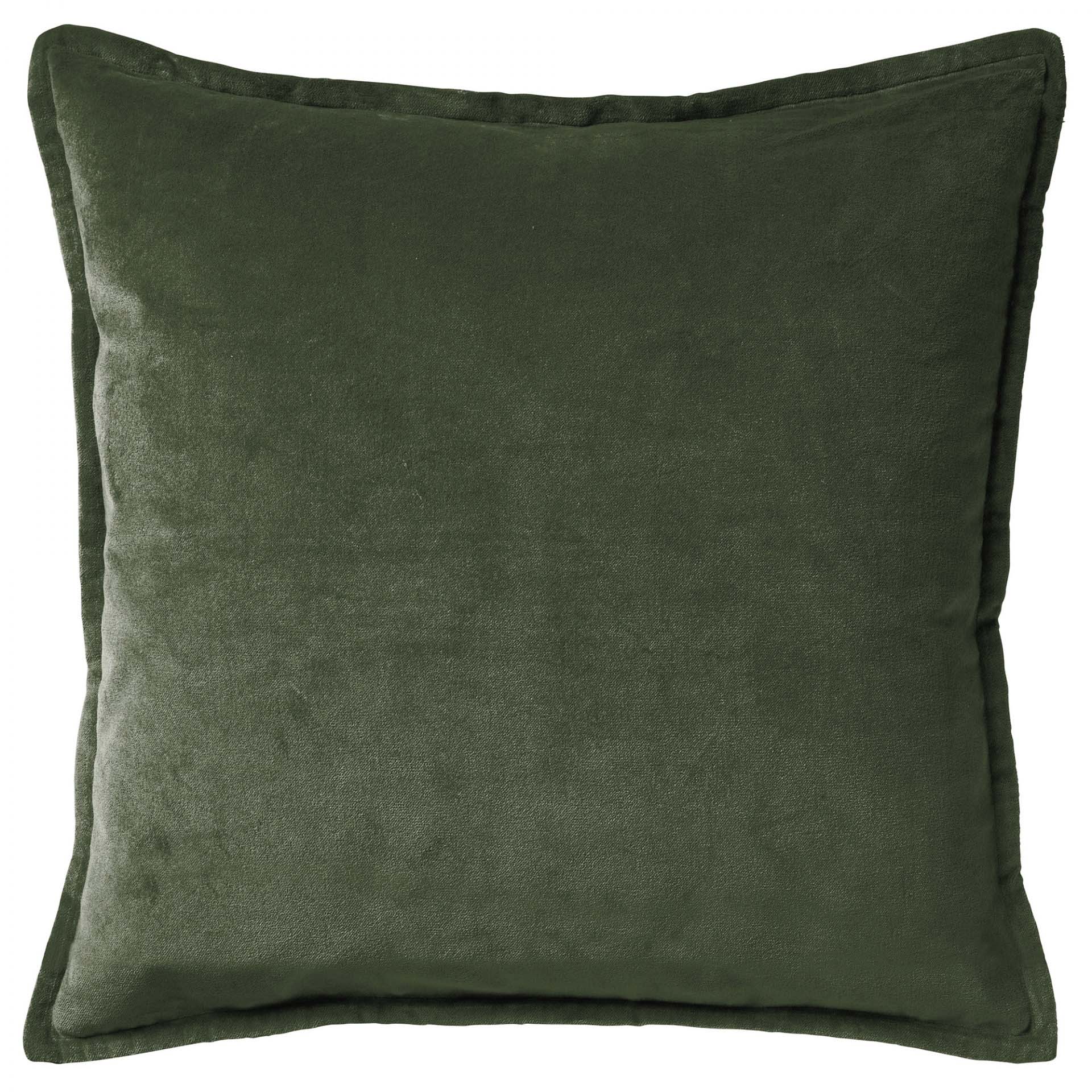 CAITH - Sierkussen velvet 100% katoen 50x50 cm - Mountain View - donkergroen 