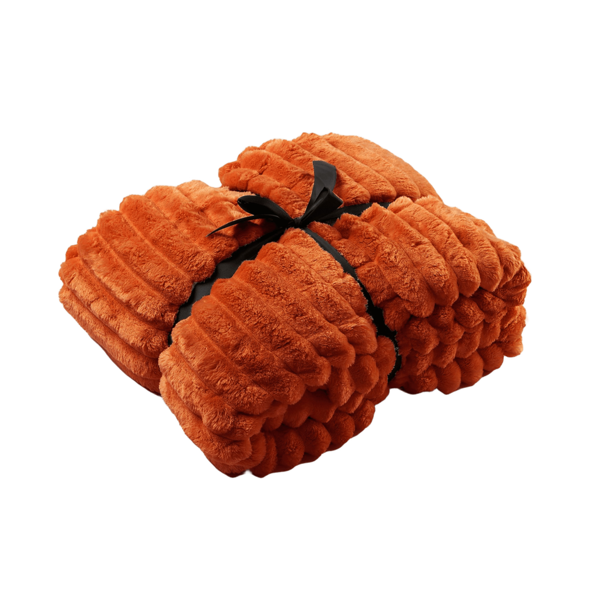 RICKY - Plaid Polaire 150x200 cm - Potters Clay - orange