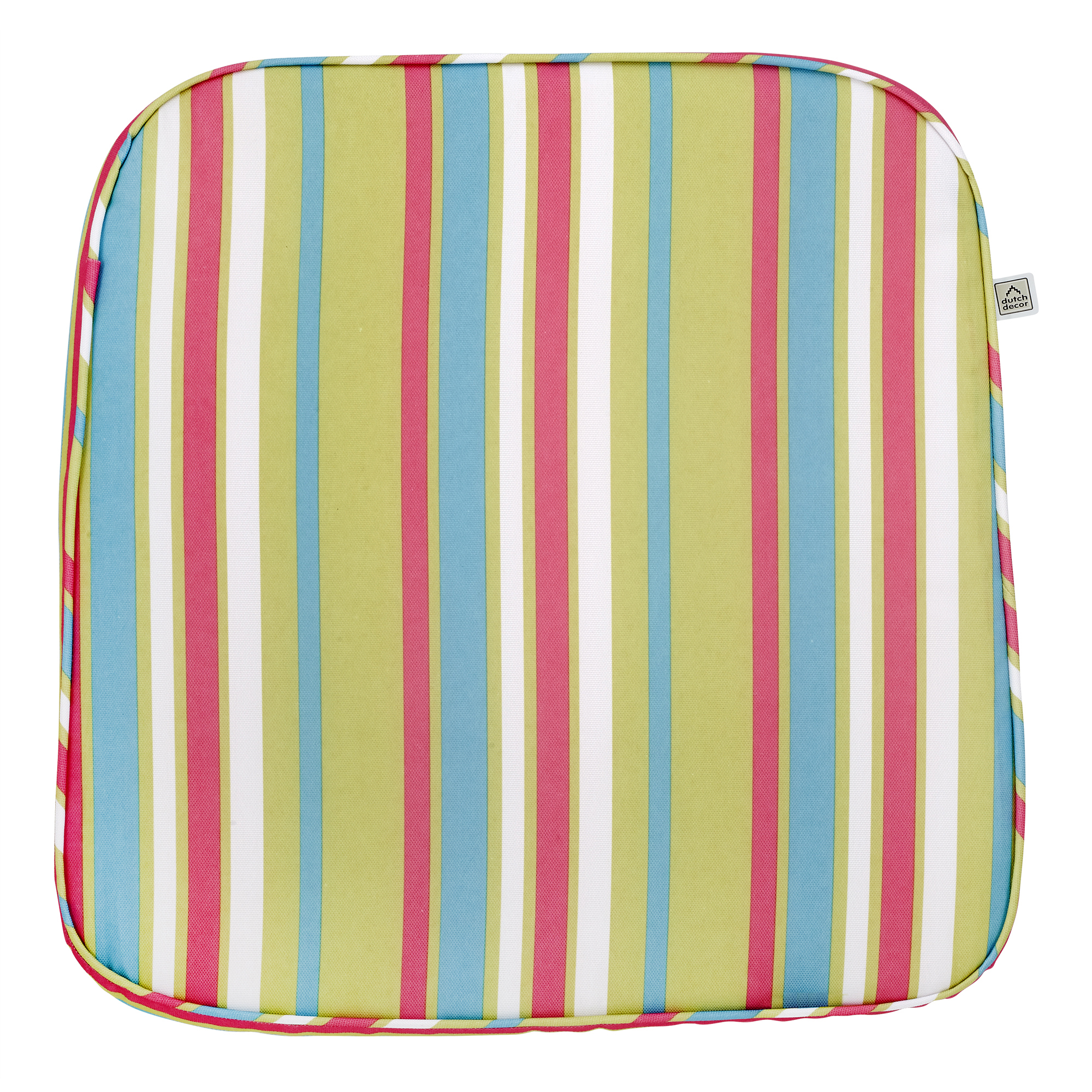 SUNNY - Seat pad cushion Stripes multicolor 44x46x5 cm - model PK1