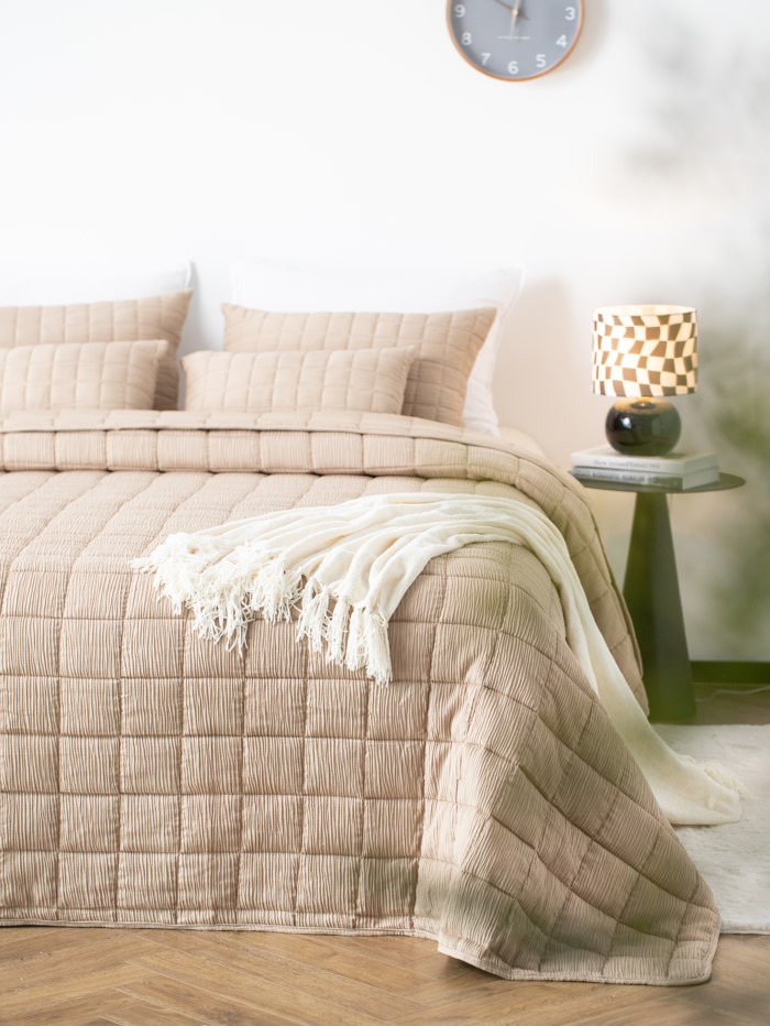 REZA - Couvre-lit 240x260 cm - Irish Cream - beige