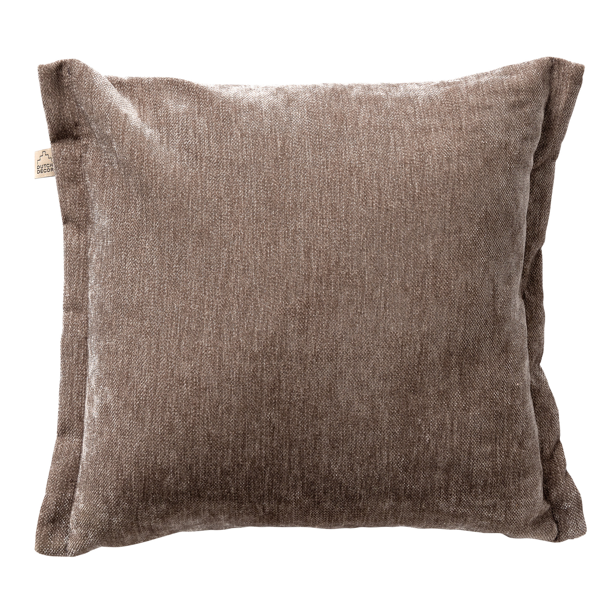 LEWIS - Kussenhoes 45x45 cm - Driftwood - taupe