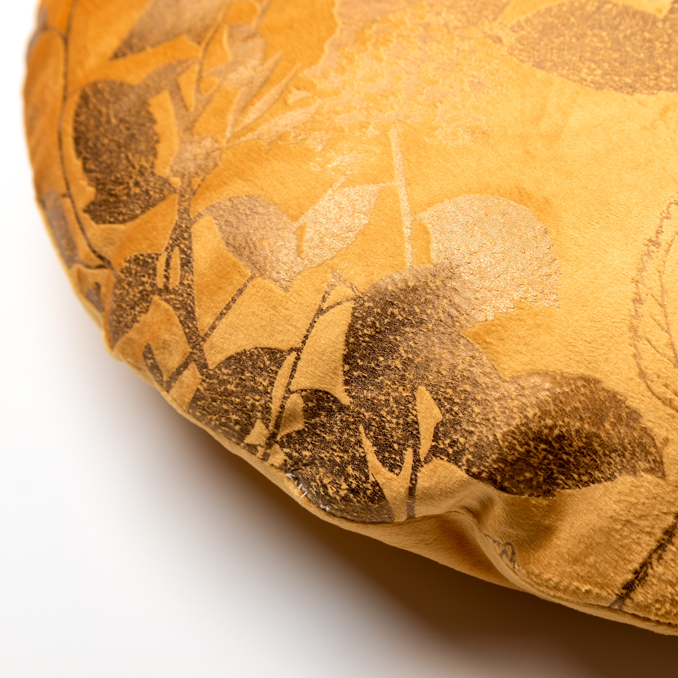ROSIE - Cushion round 45 cm Golden Glow - yellow