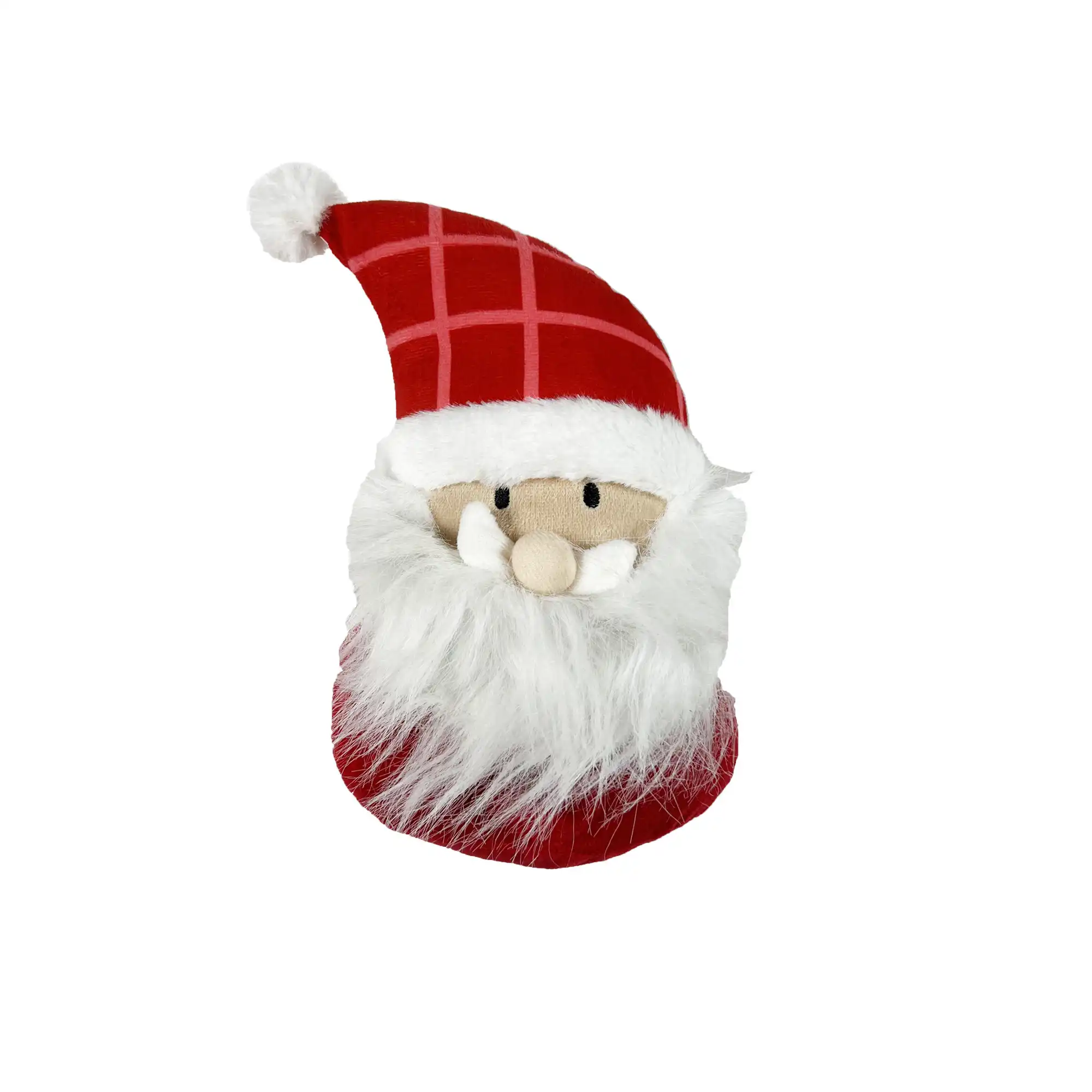 SANTA - Door stop - Christmas decoration - 14x13x20 cm - Biking Red - multicolour 