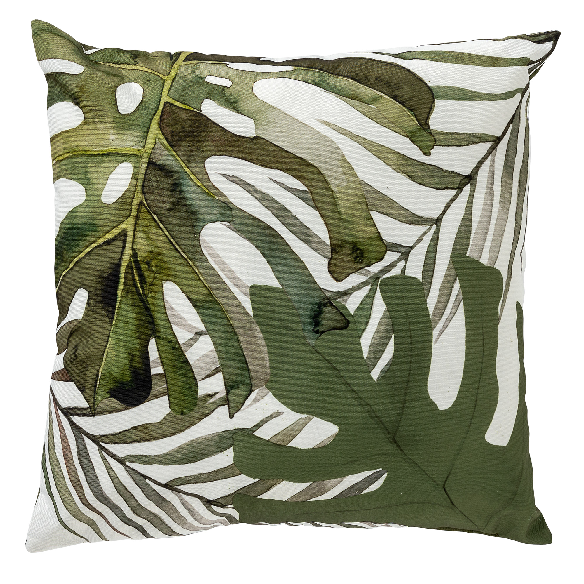 LUCIANO - Outdoor Sierkussen 45x45 cm - waterafstotend en uv-bestendig - Olive Branch - groen