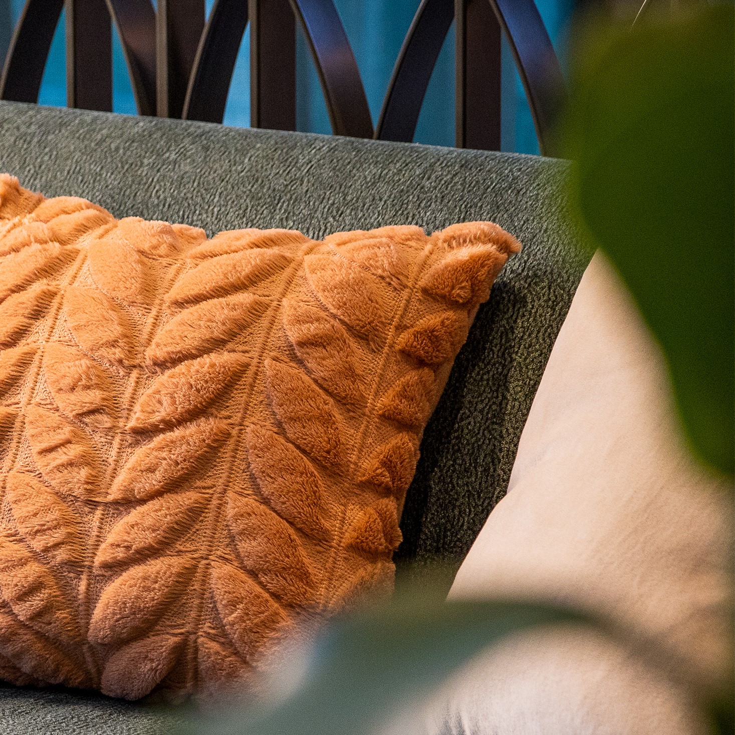 AYA - Kussenhoes 40x60 cm - 3D print – heerlijk zacht - Cork - roze 