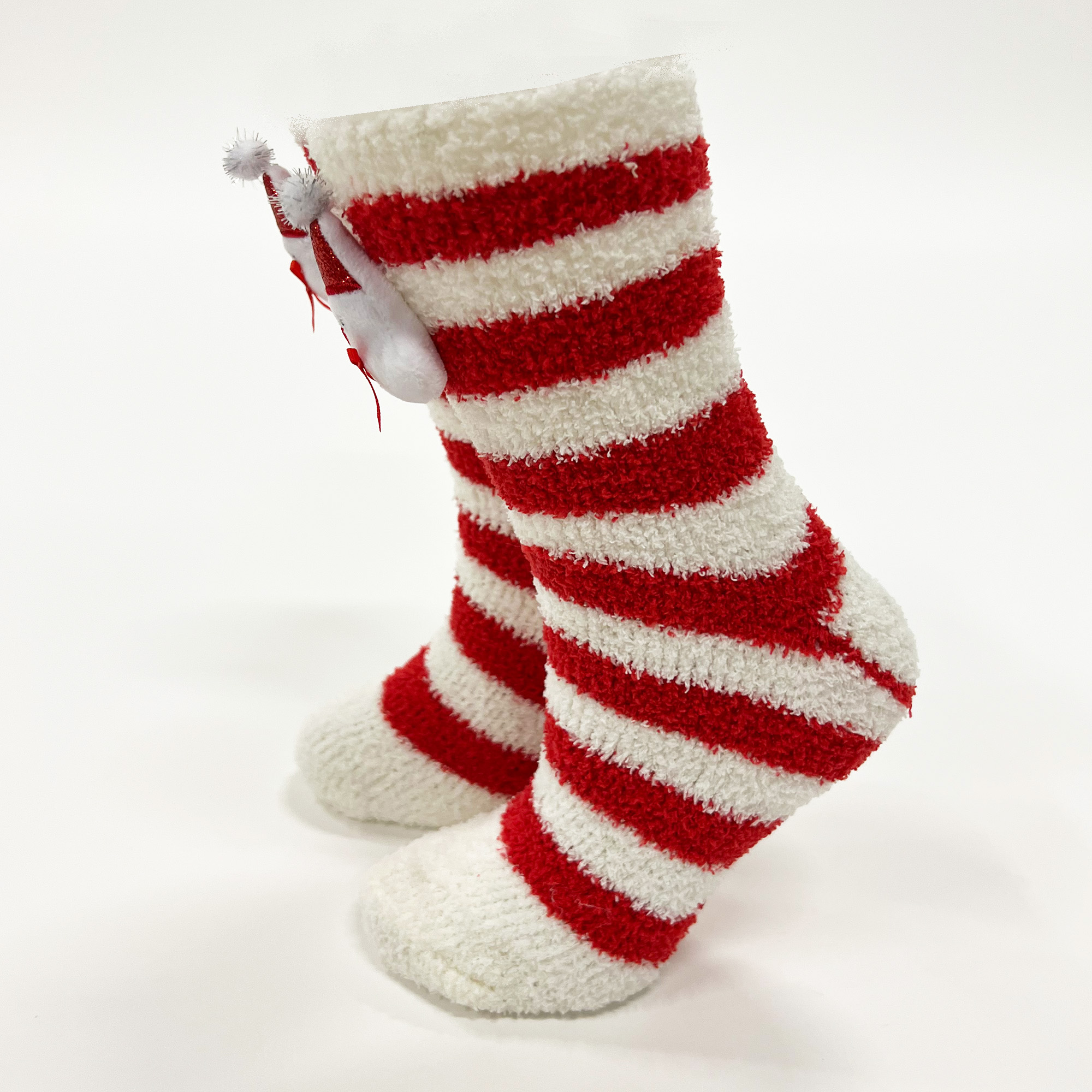 FUNNY SNOWMAN - House socks - Biking Red