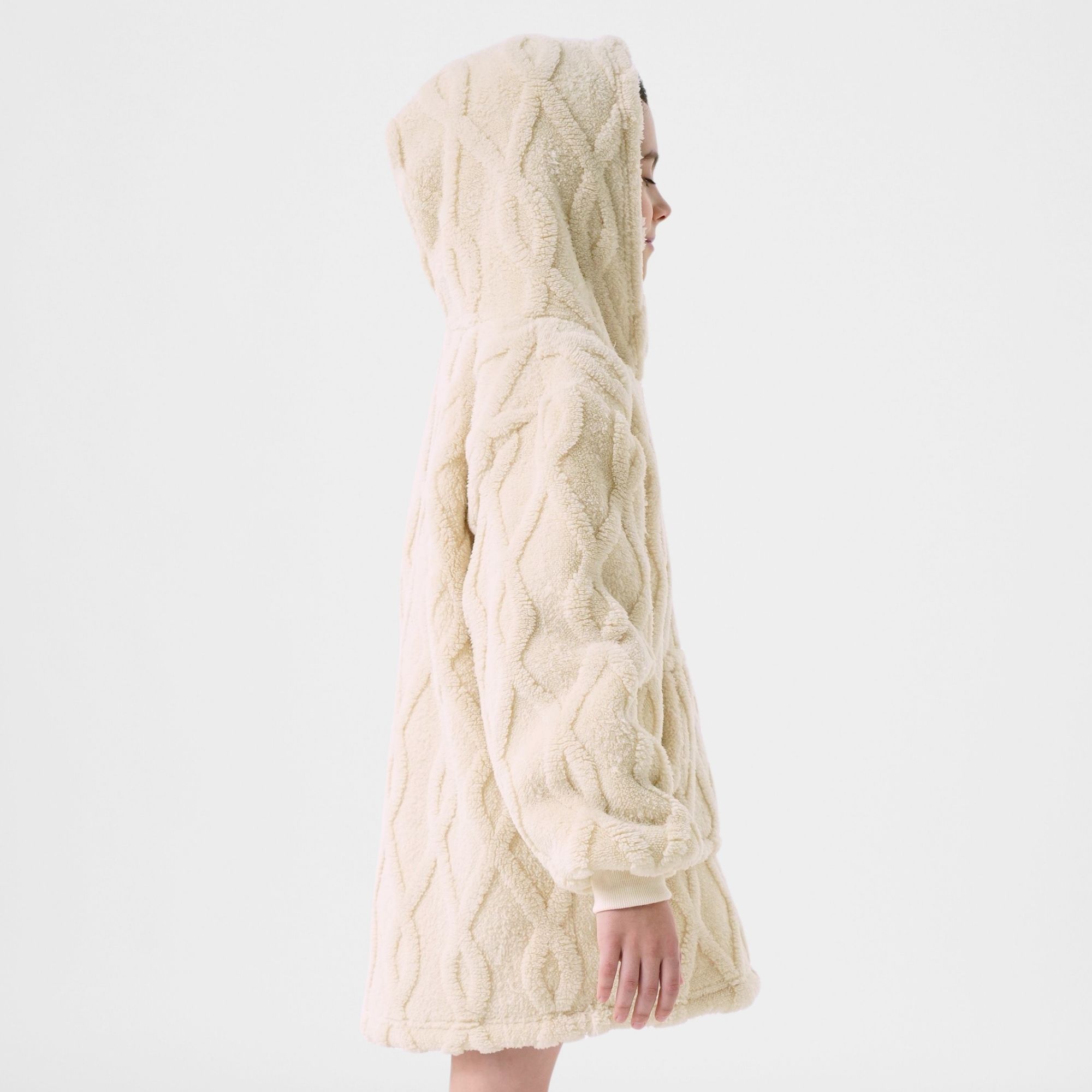 ROSETTA - Hoodie 50x70 cm - Hoodie blanket - Kids - Bone White - White