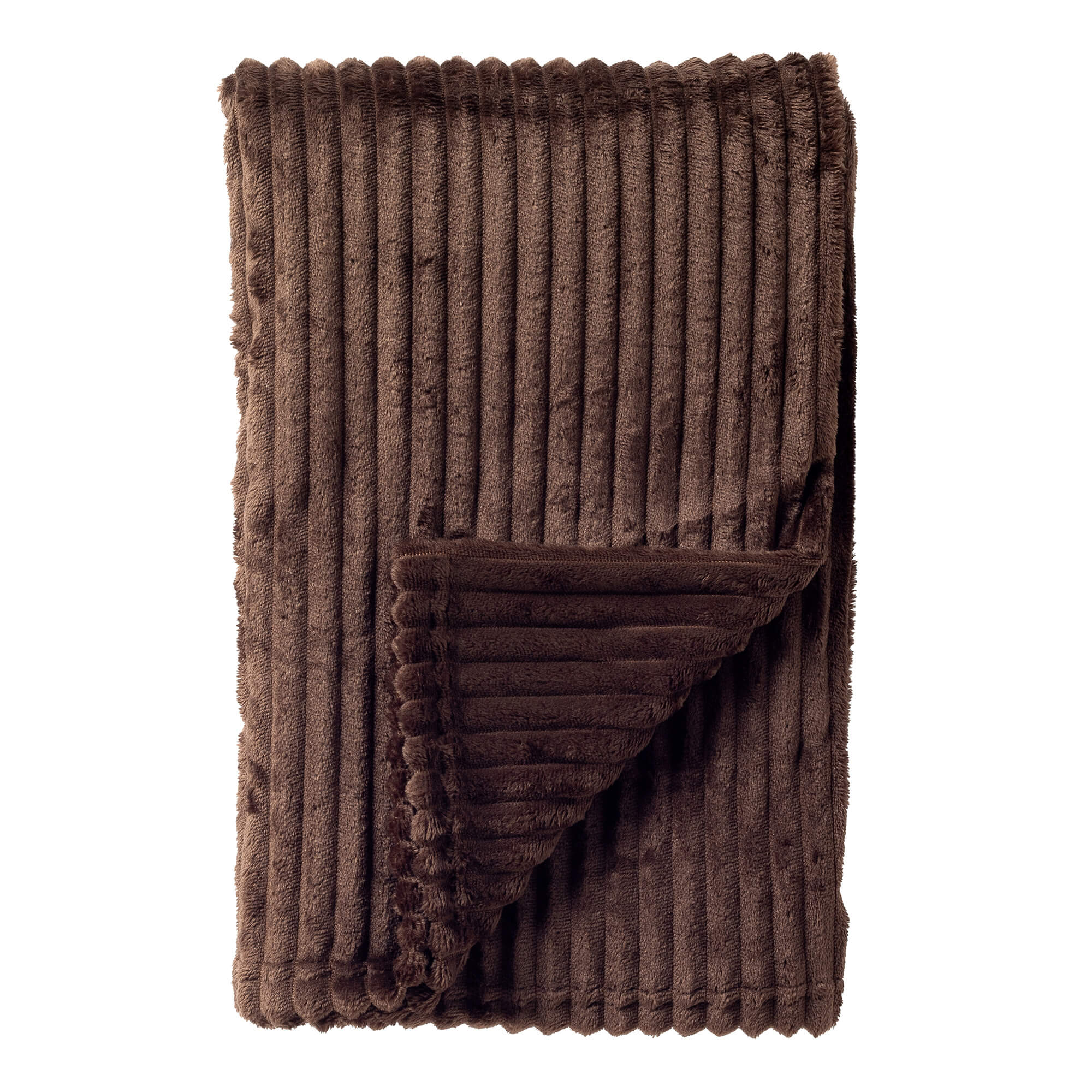 MARTHY - Plaid 140x180 cm - Chocolate Martini - Braun